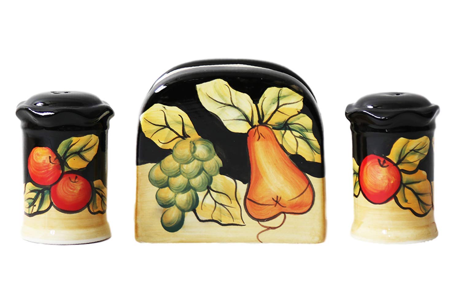 Salt And Pepper Shakers With Napkin Holder