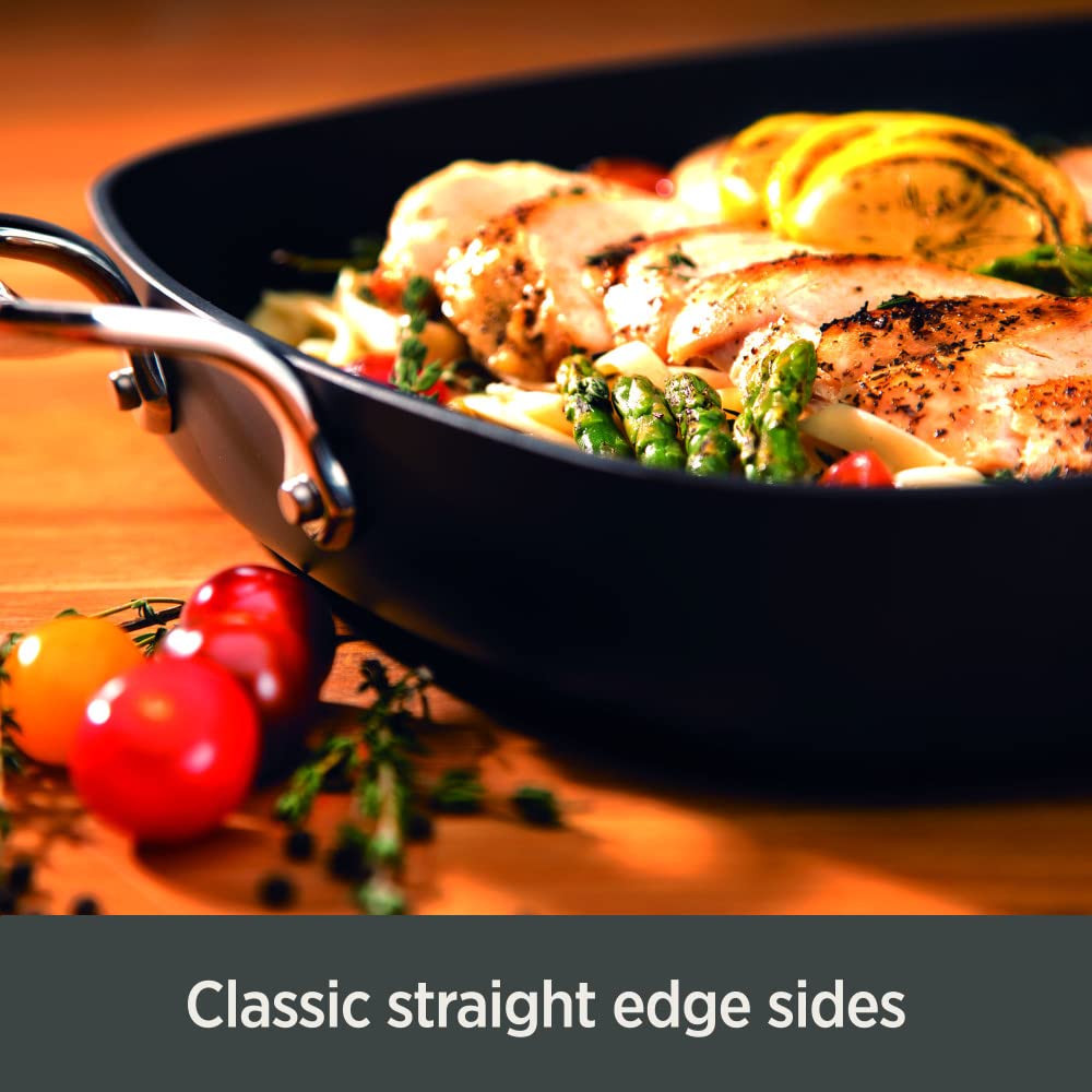 All-Clad Essentials Hard Anodized Nonstick Fry Pan Set 2 Piece, 8, 10,5 Inch Oven Broiler Safe 500F, Lid Safe 350F Pots And Pans