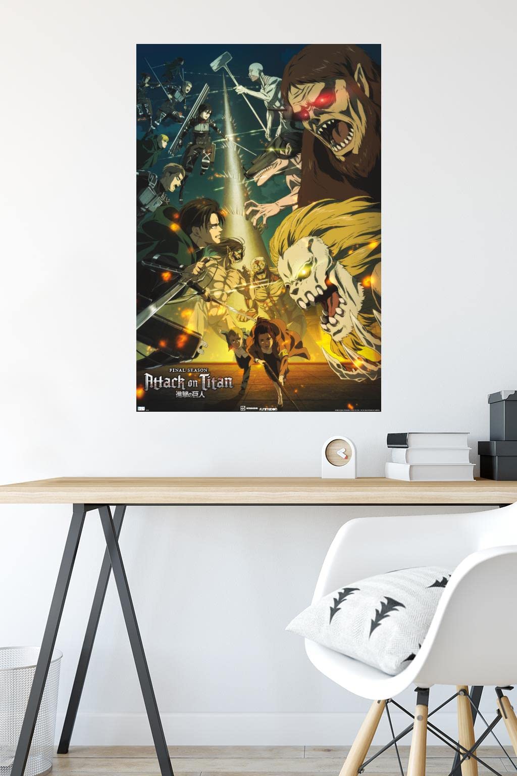 Trends International Attack On Titan: Season 4 - Key Visual 3 Wall Poster, 22.37'' X 34.00'', Premium Unframed Version