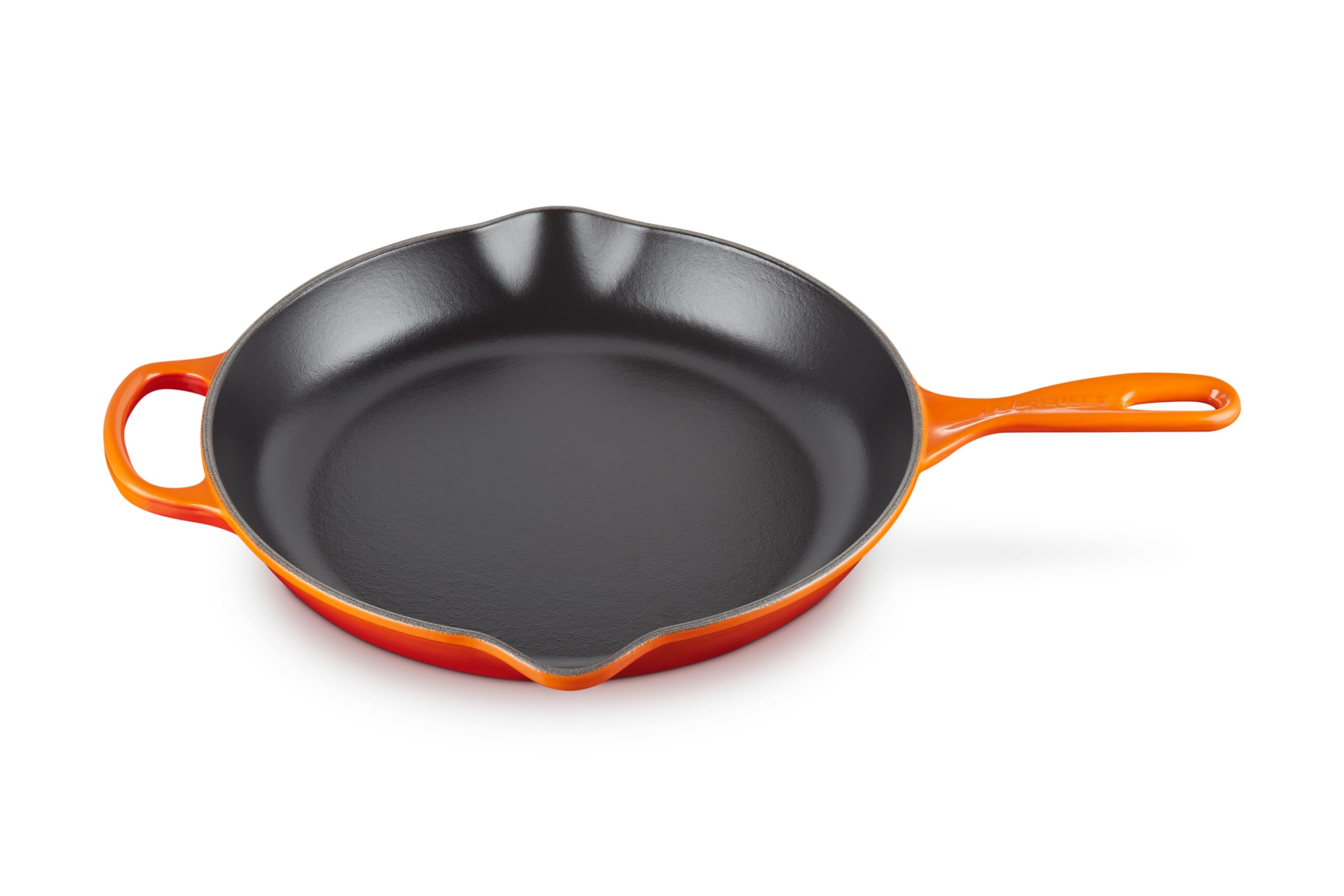 Le Creuset Enameled Cast Iron Signature Iron Handle Skillet, 11.75 (2-3/8 Qt.), Flame
