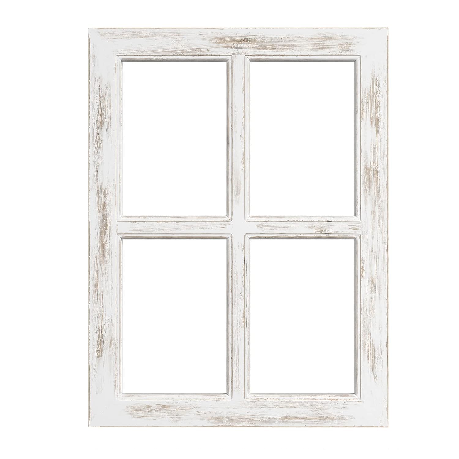 Upzing Decor Wooden Wall Window 18X24 Rustic Window Frame Farmhouse Vintage Country Wall Hanging Bedroom Decor, Wall Decor, Deco