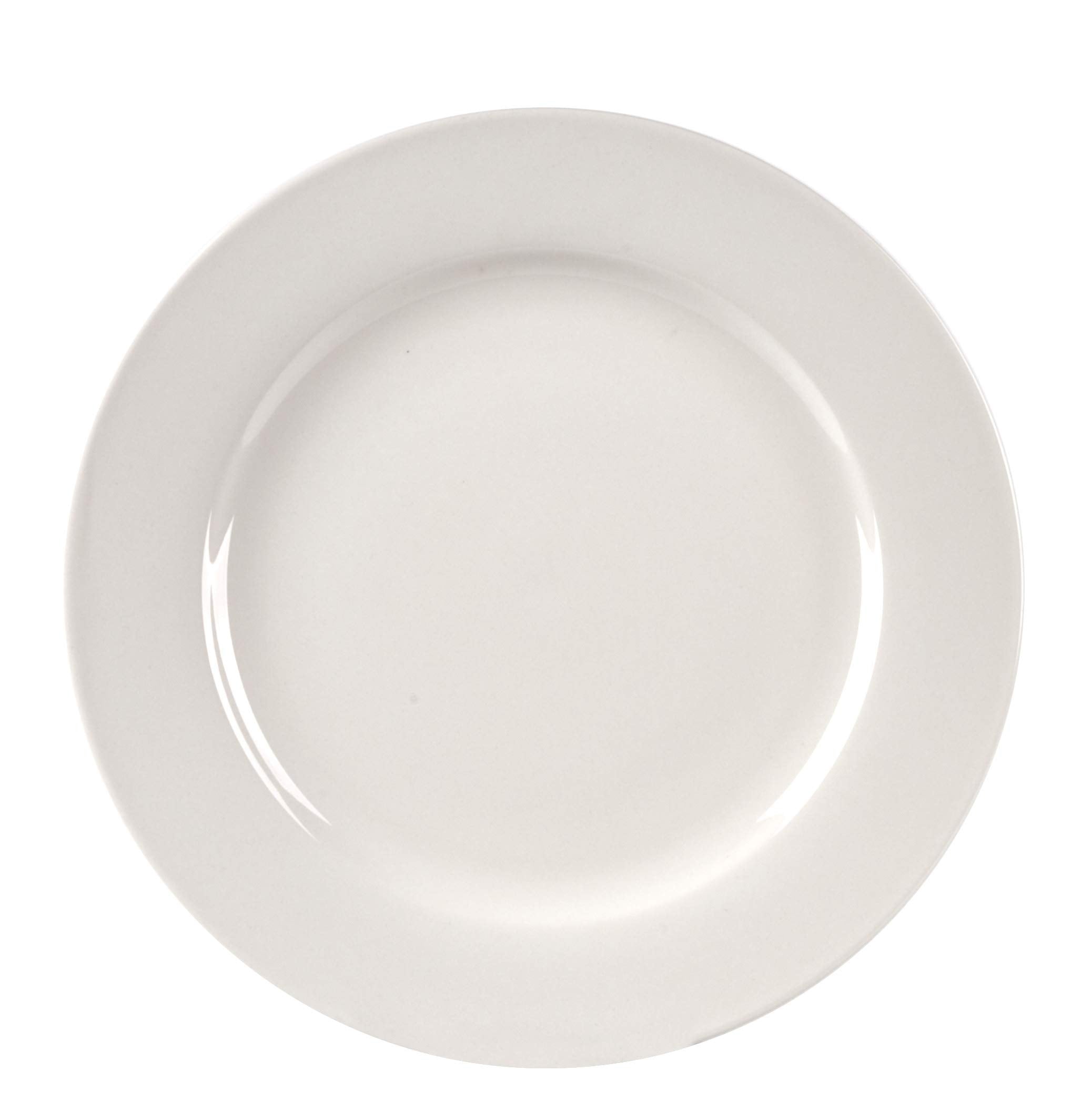HomeVss, Bone China Rim Shape, Elegance White 40pc Dinnerware Set