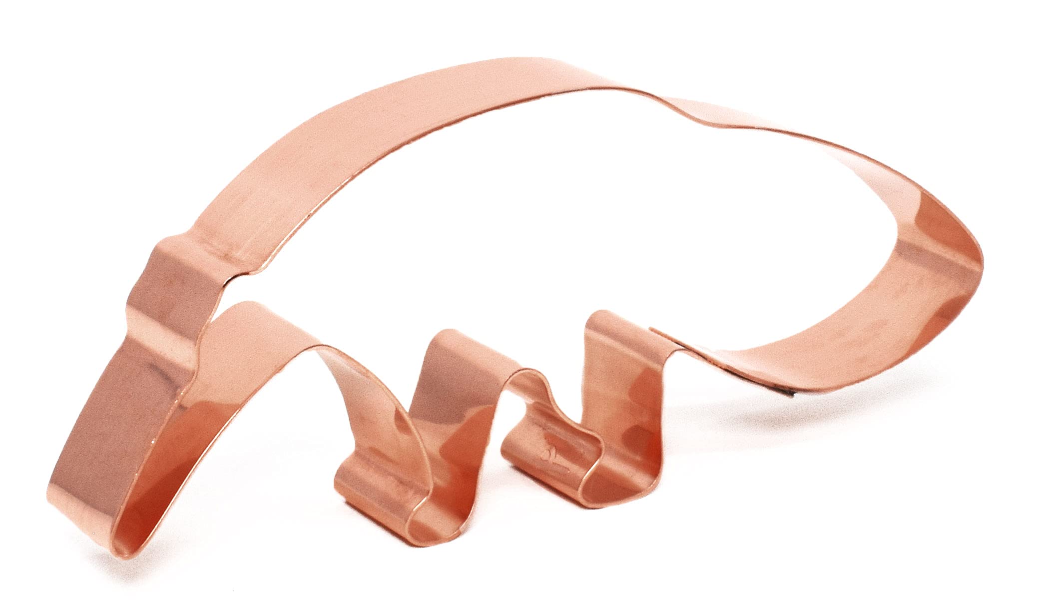 Giant Anteater Zoo Mammals Animal Cookie Cutter 5.25 X 2.25 Inches - Handcrafted Copper Cookie Cutter By The Fussy Pup