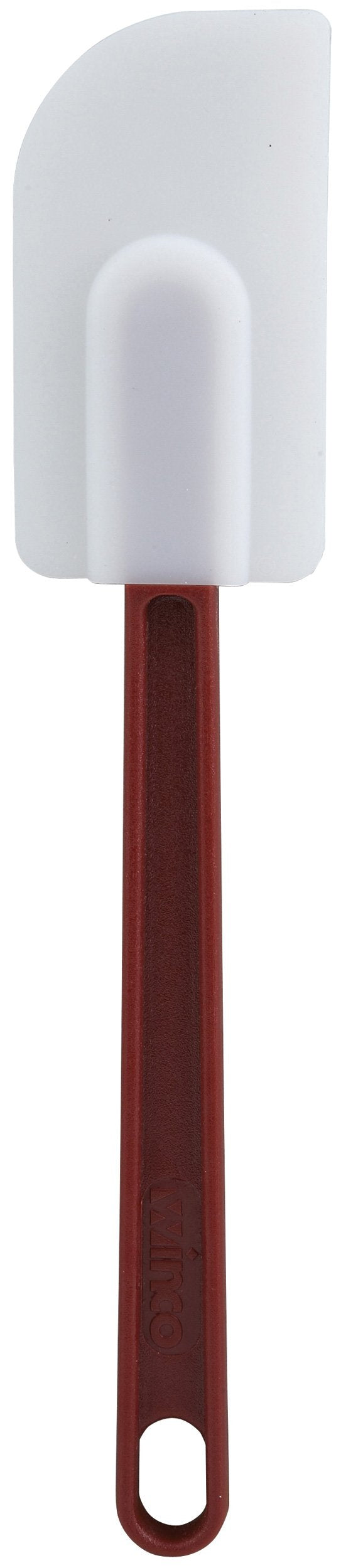 Winco Flat Silicone Spatula, 10Inch, , White