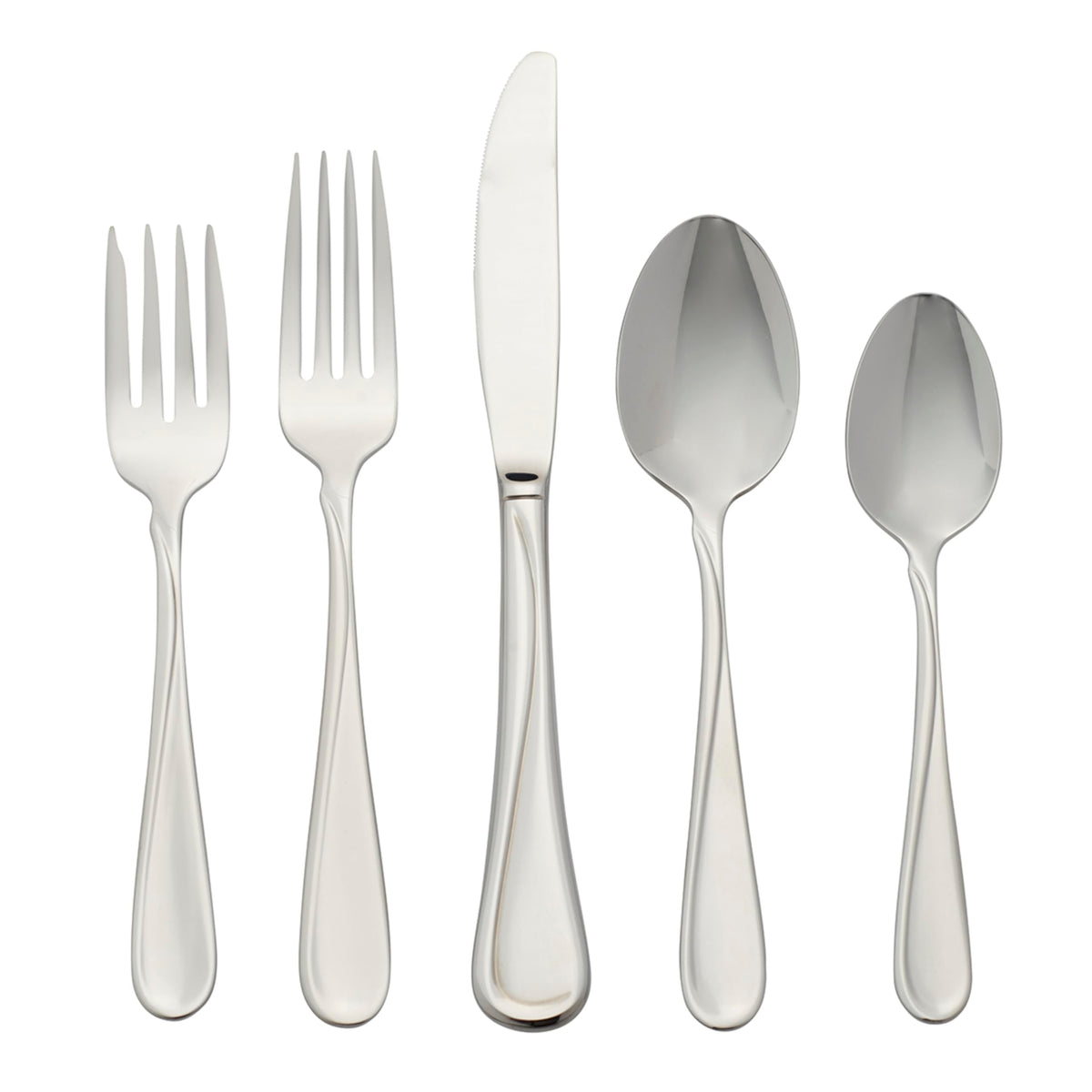 Oneida Flight 65 Piece Everyday Flatware, Service For 12, 18/0 Stainless Steel, Silverware Set, Dishwasher Safe