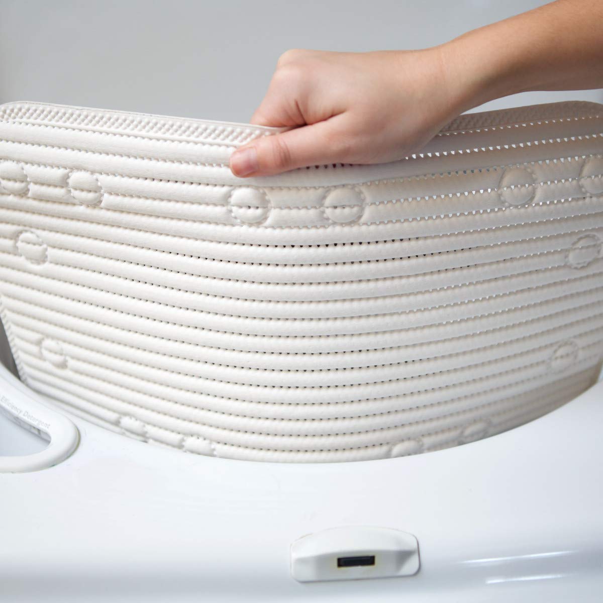 Duck Clorox Non-Slip Shower Mat, 21"x21", White, Cushioned with Suction Cups, Model 288342