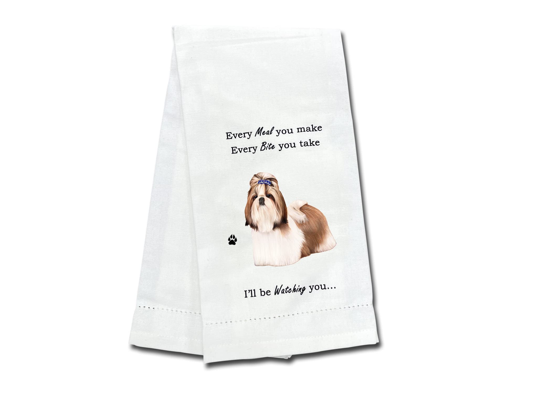 Tan Shih Tzu Kitchen Towel - Soft Highly Absorbent - Tan Shih Tzu Gifts - Dish Towels For Washing Dishes - Tea Towels - Reusable