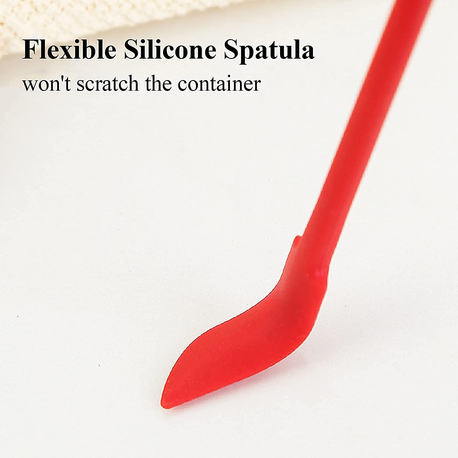 Armrouns 6 Pieces Mini Spatula Silicone, (Metal Core) Reusable Jar Spatula Small Rubber Spatulas, Double-Ended Tiny Silicone Spo