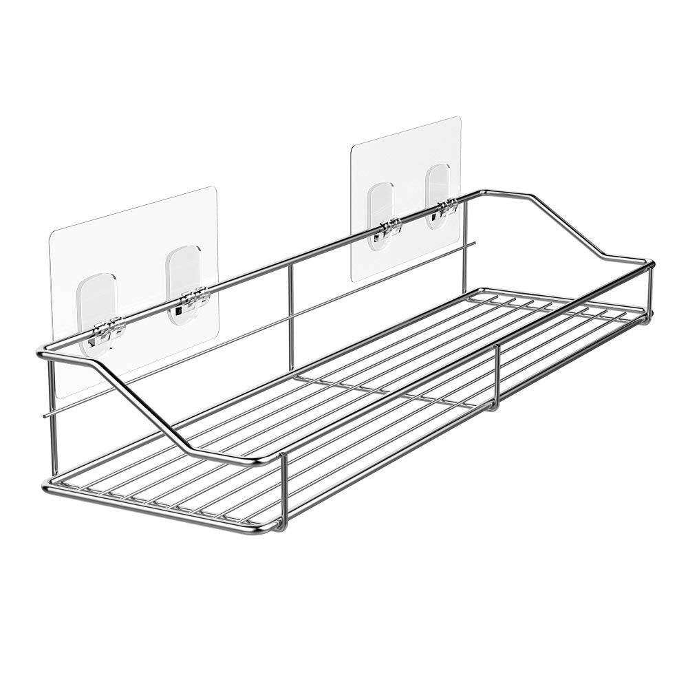 Orimade 4.72 X 2.75 Inches (12 X 7 Cm) Transparent Adhesive For Bathroom Shelf, Soap Dish Holder And Kitchen Sink Caddy[4 Pack]
