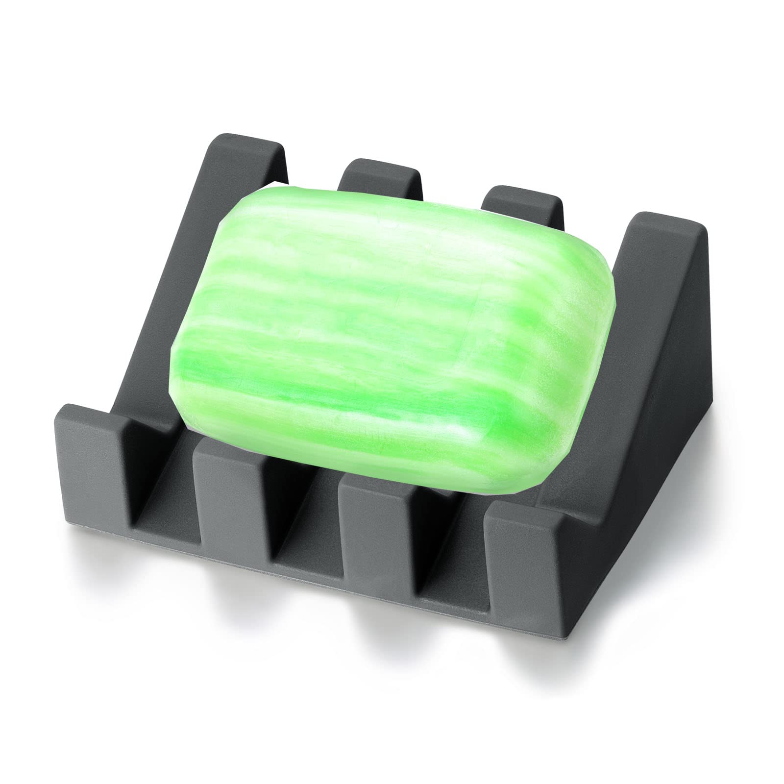 Silicone Soap Dish with Drain for Shower Bathroom Bar Soap Holder  Self Draining Waterfall Drying Tray  Kitchen Sink Caddy Sponge Holder  Easy Cleaning Soap Saver Mat Travel Accessories