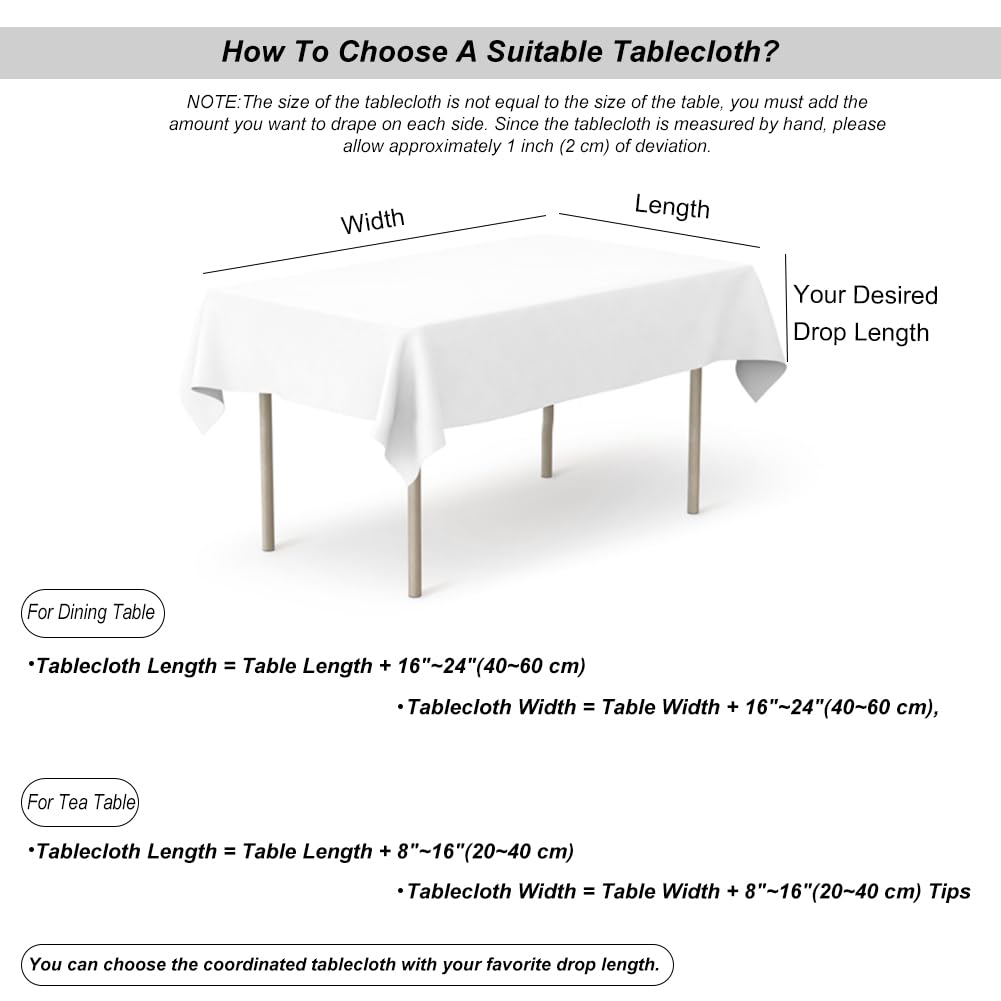 meioro Tablecloth Cover Cotton Linen Rectangle Table Cloth Washable Wrinkle Free Simple Style TableCloths for Kitchen Holiday Dinners Weddings Parties and Banquets Use(Oblong 55 x 63 Inch-Yellow)