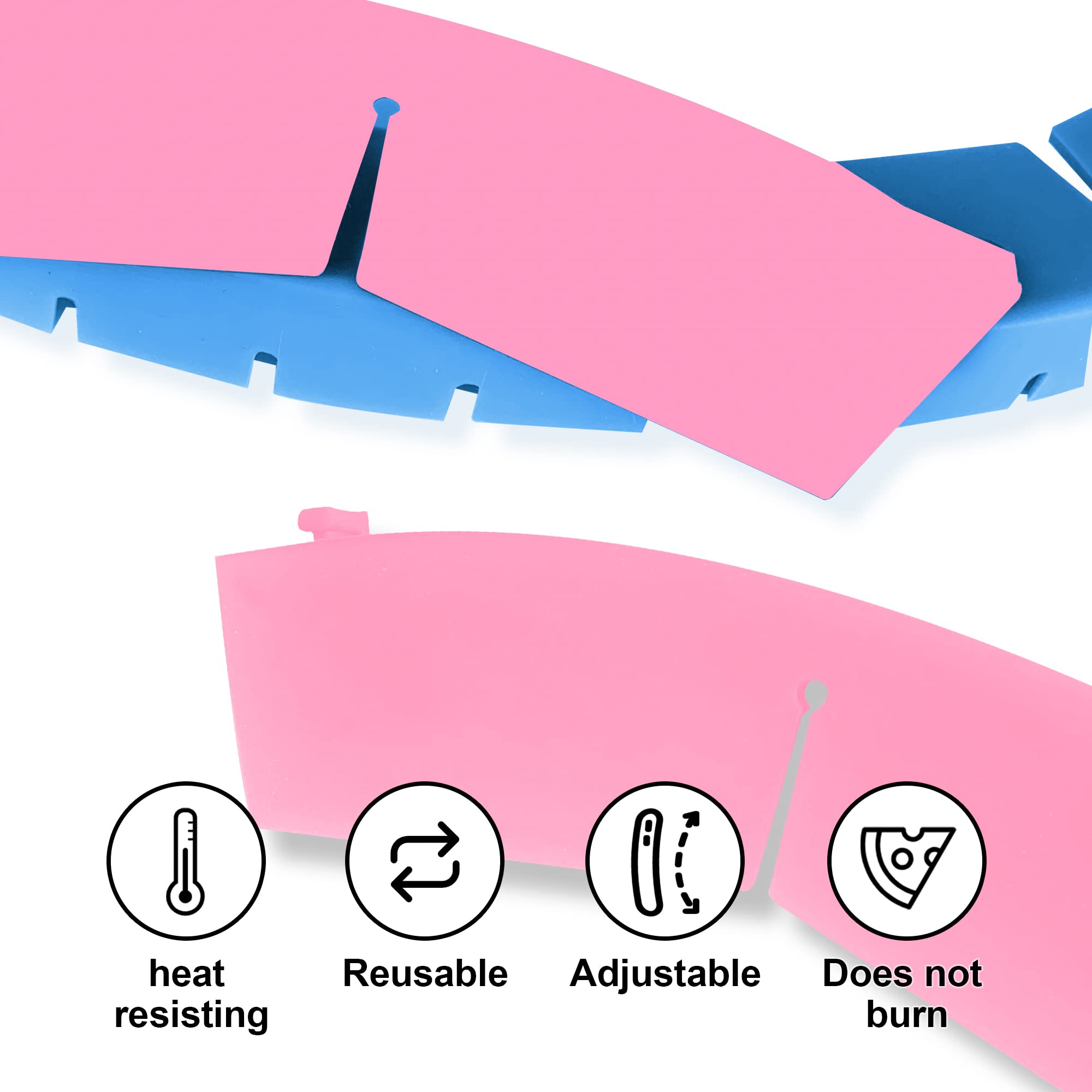 Quwolace 2 Pack Adjustable Silicone Pie Crust Shield, Pie Bpa-Free Pie Crust Protector Cover Kitchen Tool For Baking Pie Pizza,