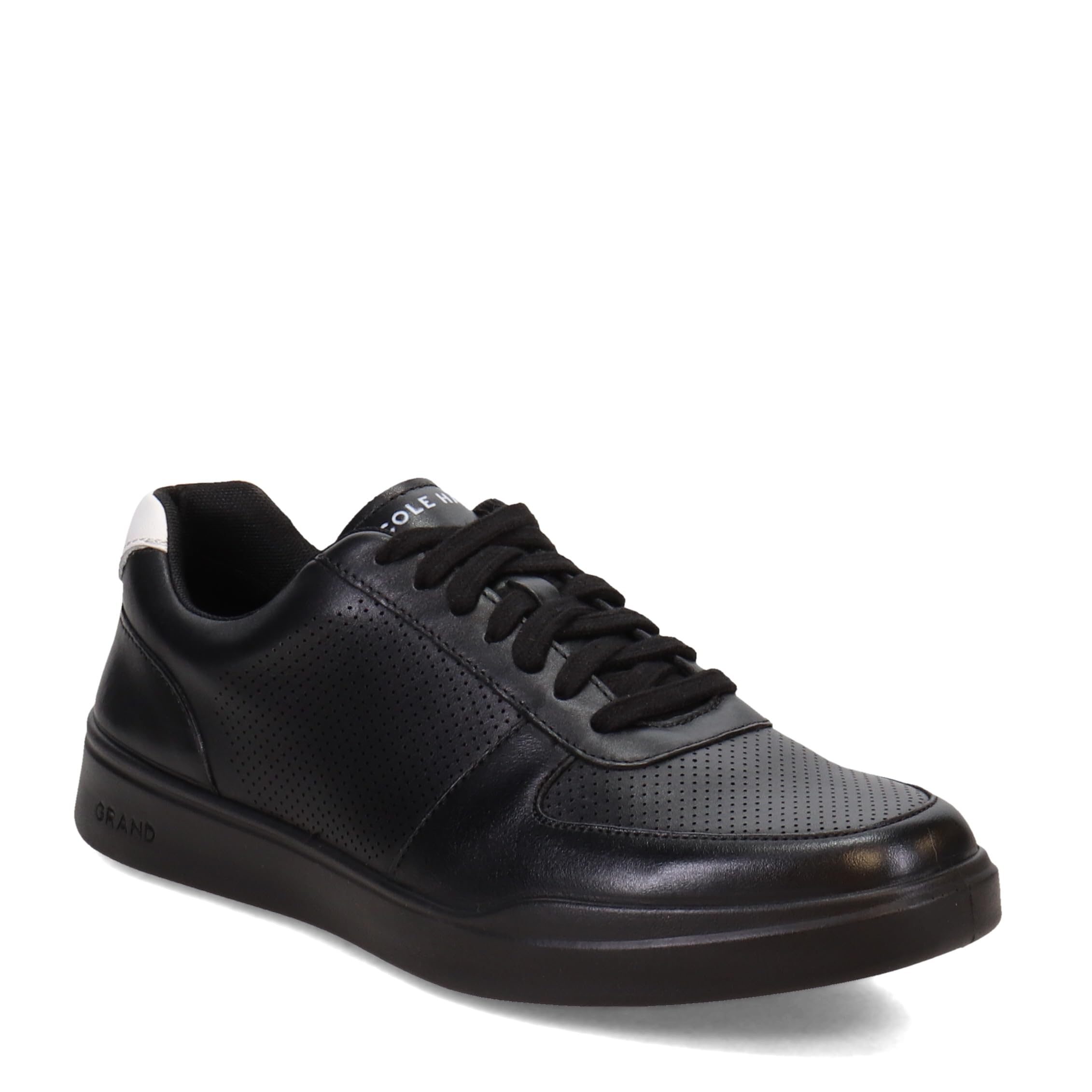 Cole Haan Mens Grand Crosscourt Modern Perforated Sneaker, Blackblackwhite, 105