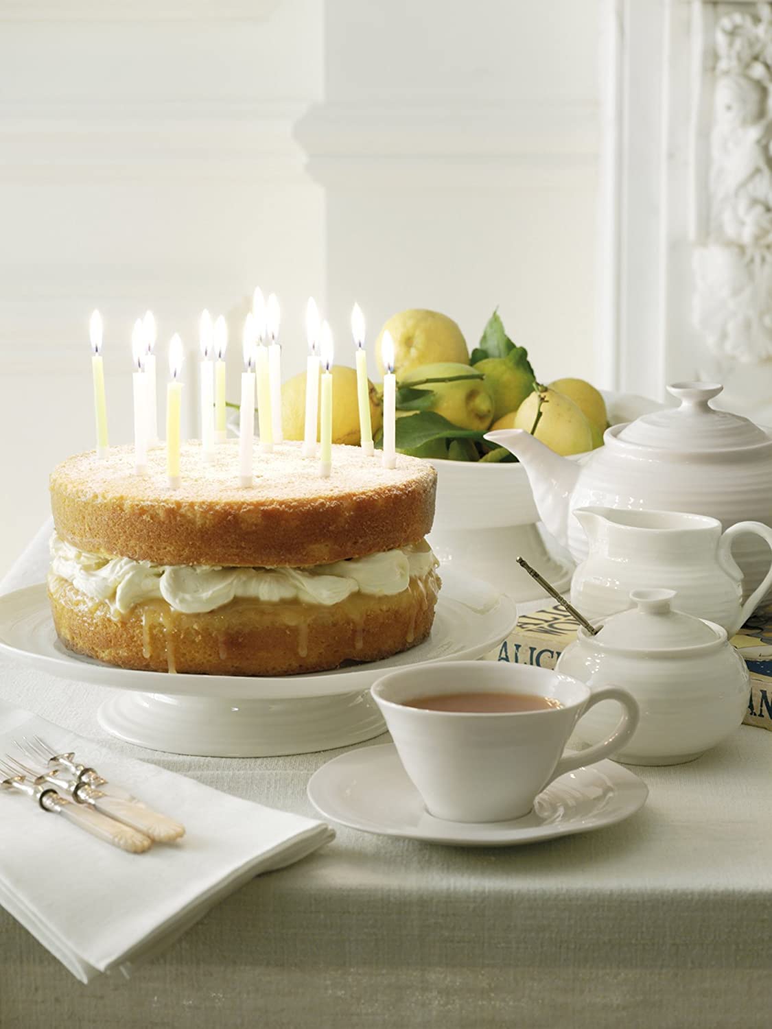 Portmeirion Sophie Conran Celadon Covered Sugar Bowl | 11 Oz Sugar Container | Sugar Jar For Coffee Bar, Home, And Kitchen Count