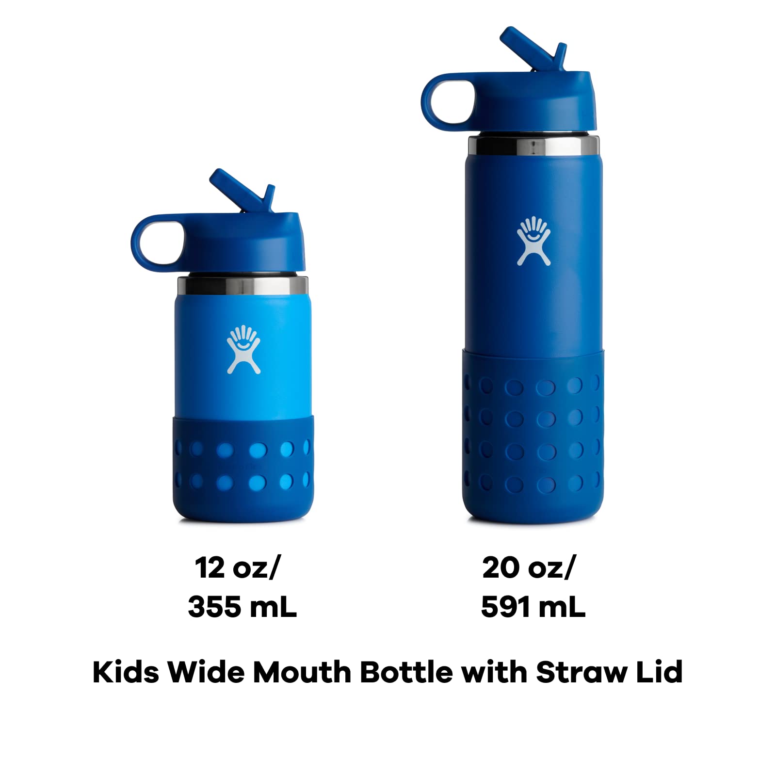 Hydro Flask 20 Oz Kids Wide Mouth Straw Cap And Boot Peony