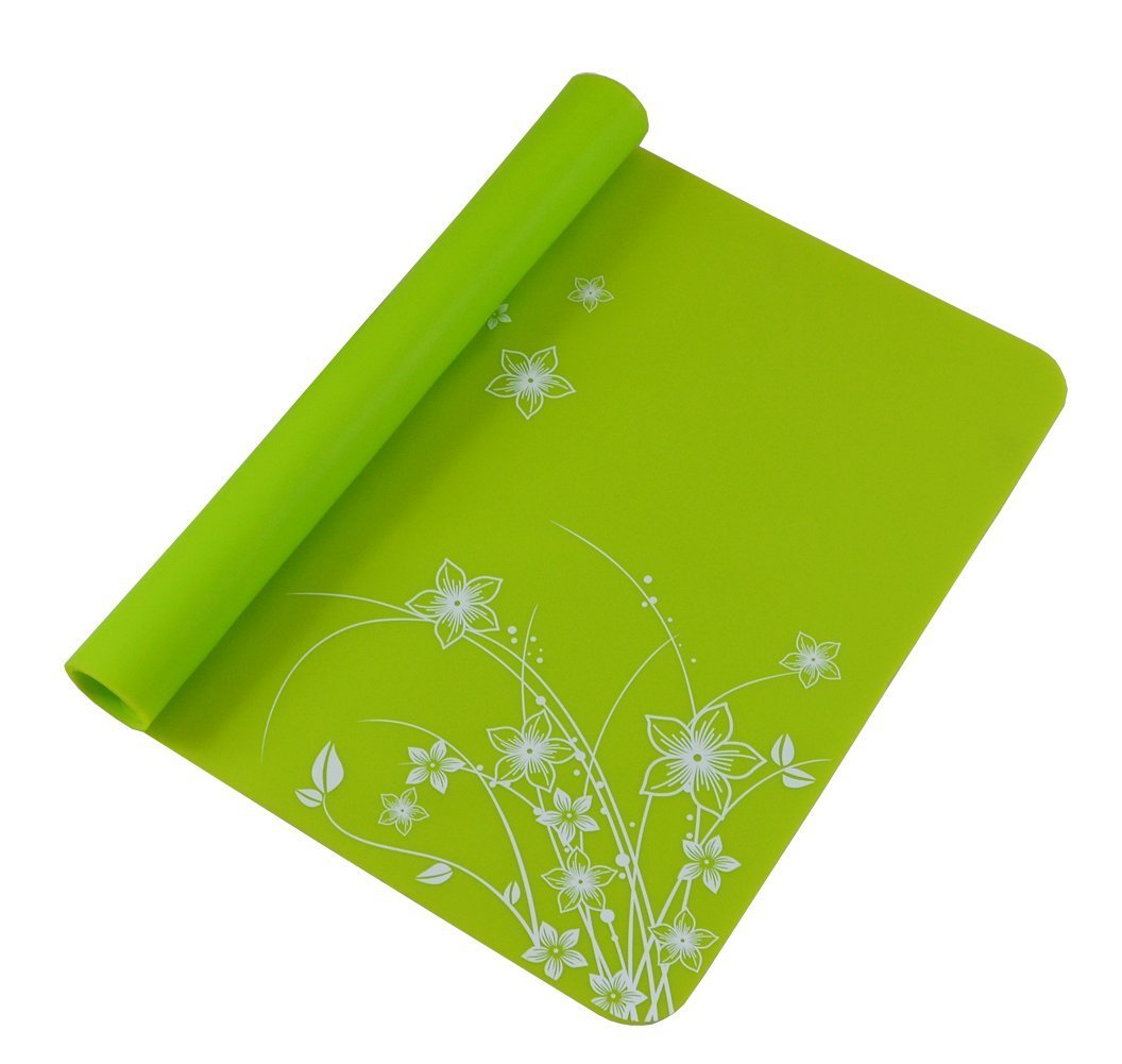 Akoak 15.7'' X 11.8'' Silicone Gel Printing Place-Mat For Great Dinning Experience,Heat Resistance And Water Proof,Non Slippery,