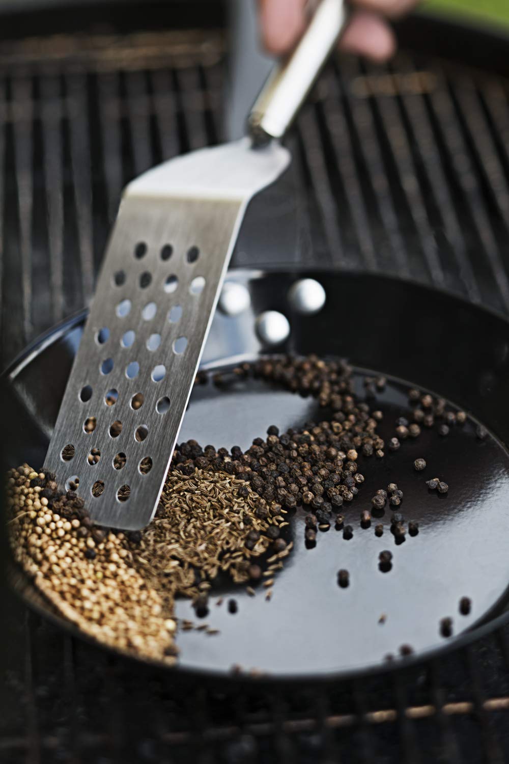 Rosle Stainless Steel Perforated Angled Spatula, 12.6-Inch