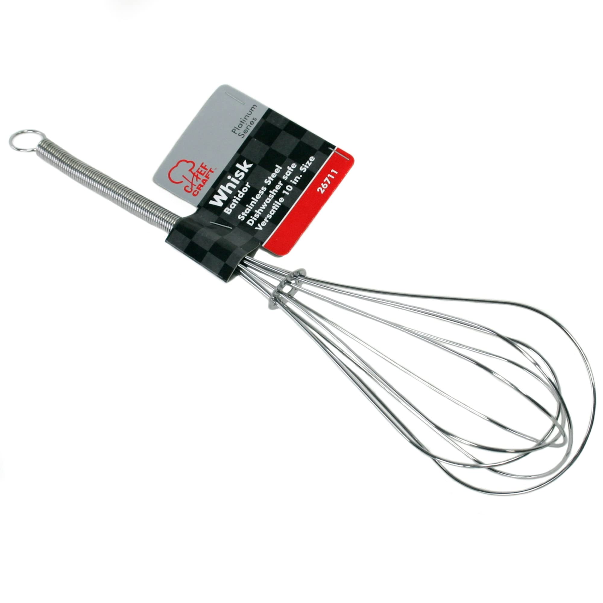 Chef Craft Select Sturdy Whisk, 10 Inch, Stainless Steel