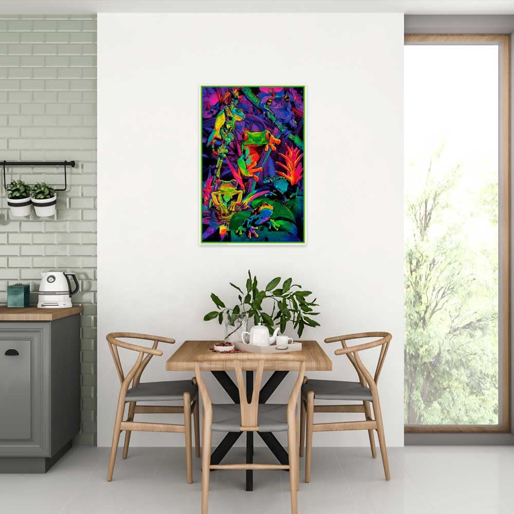 Studio B Tree Frogs - Non-Flocked Blacklight Poster 24 X 36 24 X 36 Paper