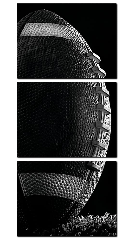 American Football Sport For Gym Wall Art Black And White Dormitory Playroom Poster Print Black Artwork Minimalist Rugby For Kid