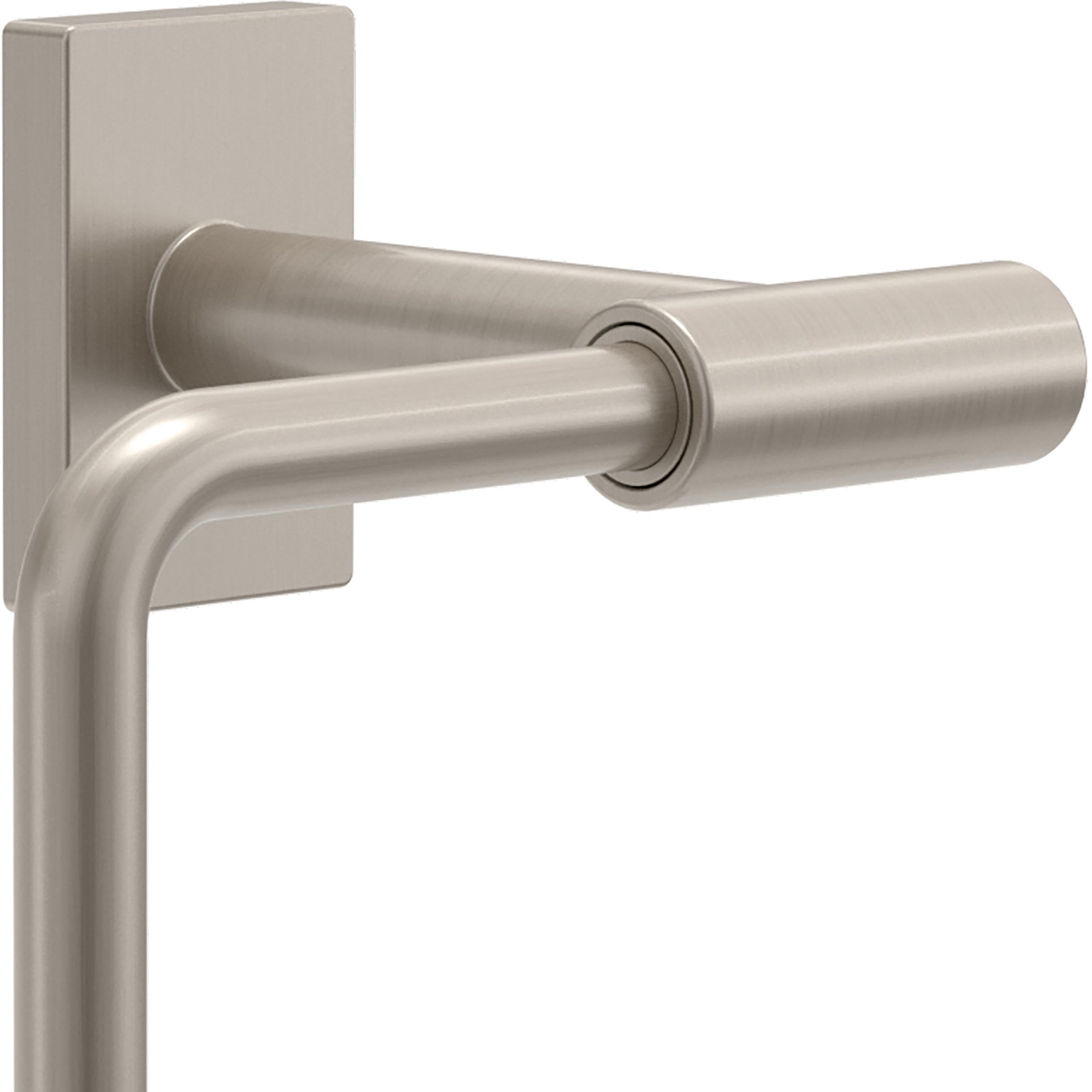 Franklin Brass Hartwell (1-Pack) Toilet Paper Holder, Euro Single Post Tissue Roll Wall Mount Tp Storage, Satin Nickel Bathroom