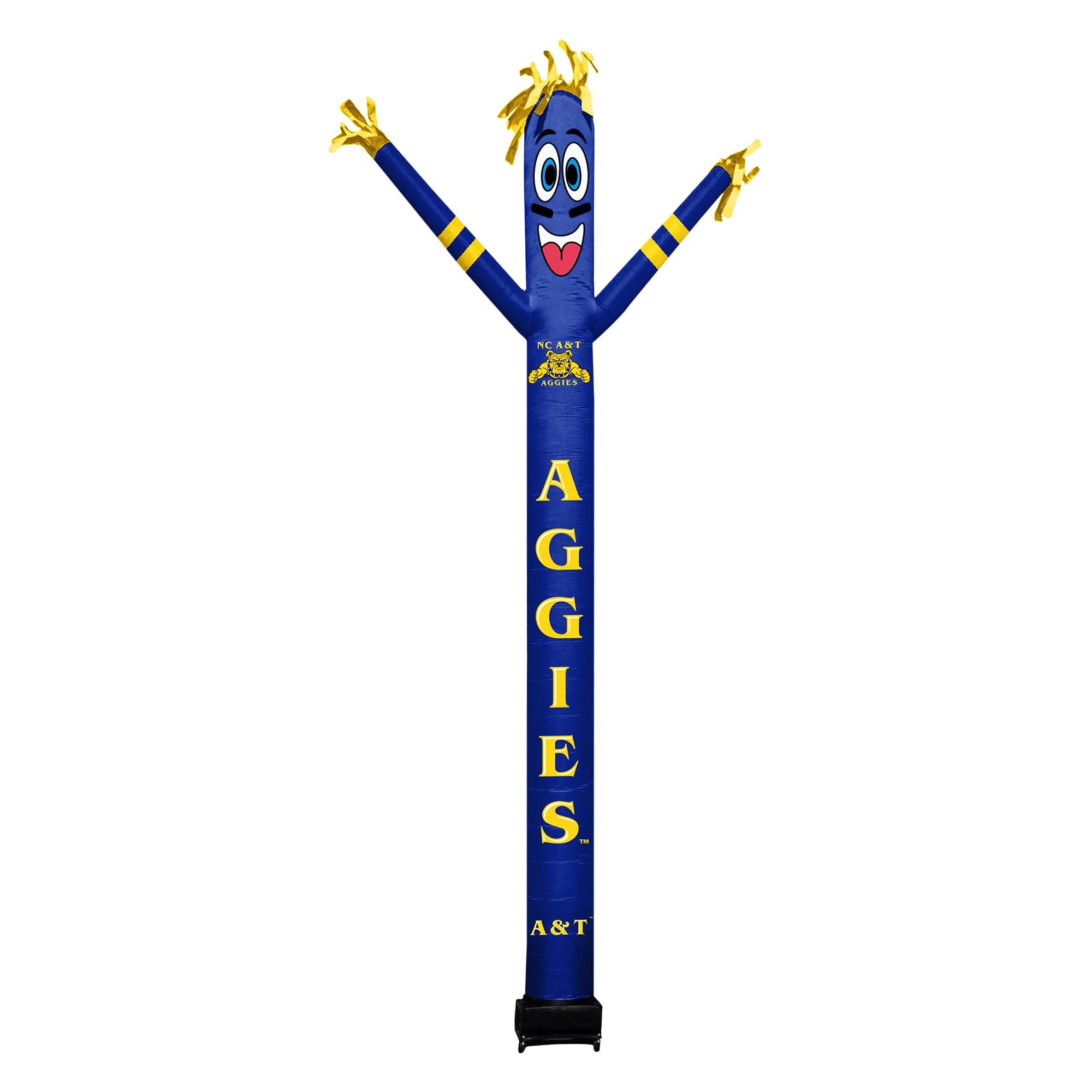 Sporticulture NCAA Wisconsin Football Wacky Waving Inflatable Tube Guy with LED Lights & Built-in Blower - 6 x 36 x 96 Inflatabl
