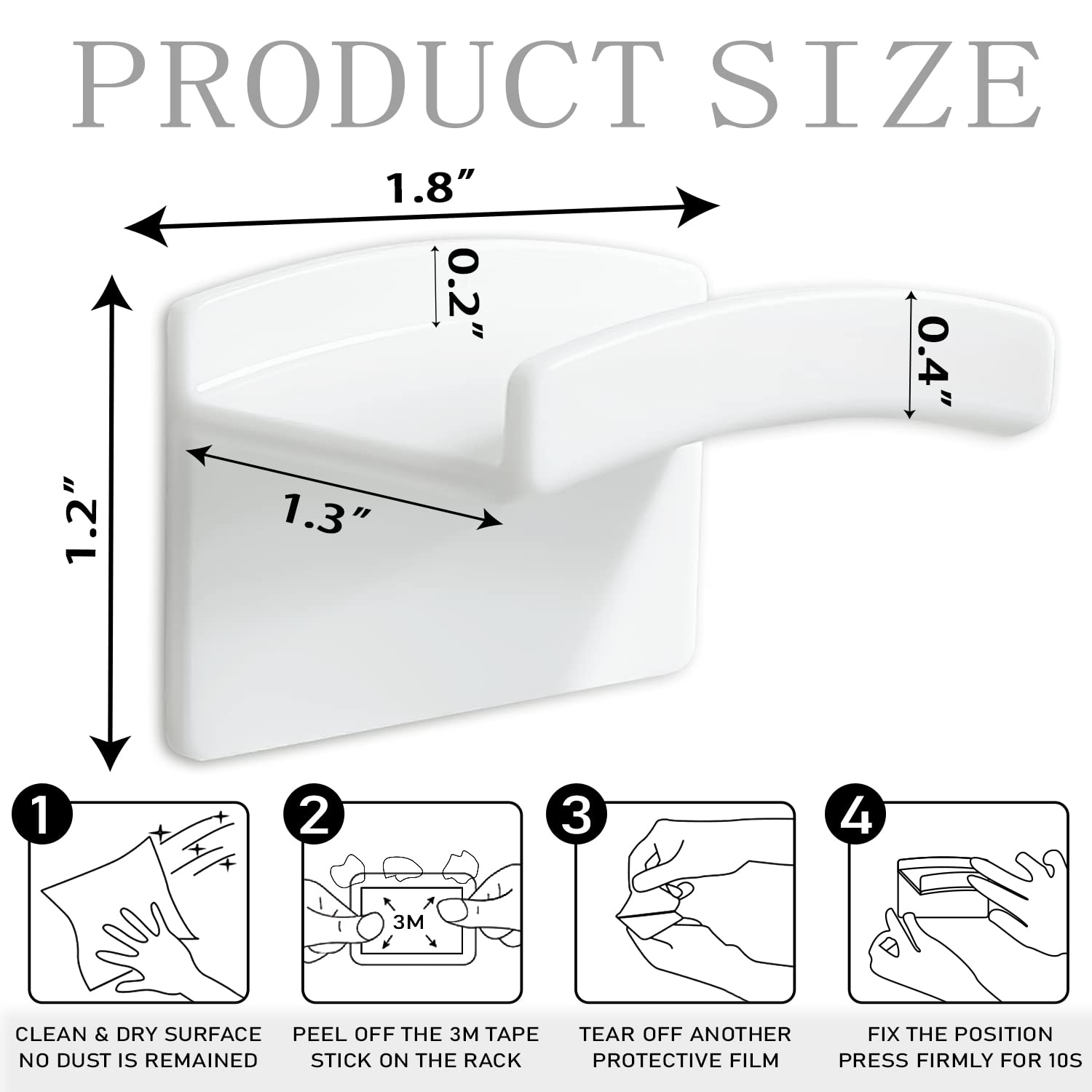 Diamerd Hat Hooks For Wall, Headband Holder For Disney Mickey Ear, Adhesive Hat Racks Organizer For Door Closet No Drilling, Whi