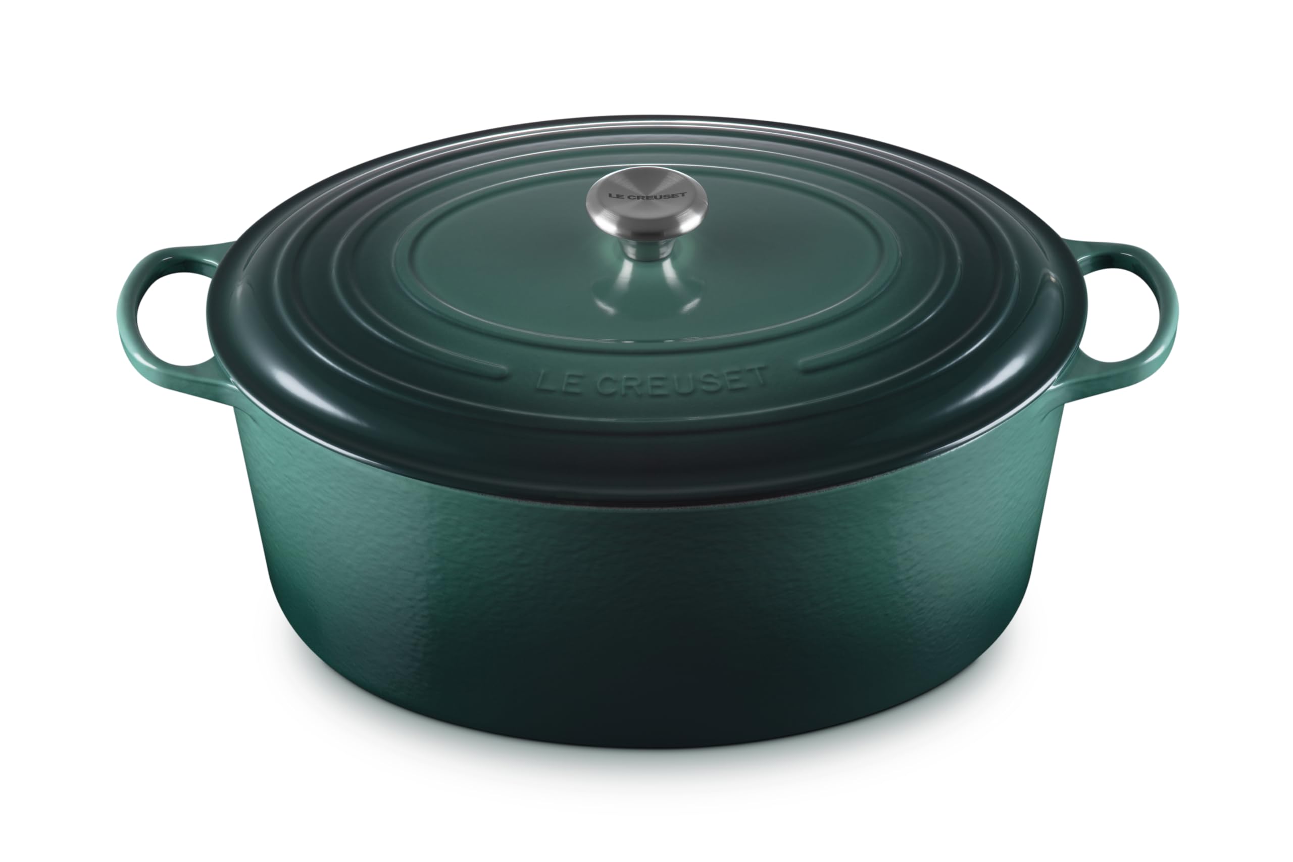 Le Creuset Enameled Cast Iron Signature Oval Dutch Oven, 15.5Qt., Artichaut