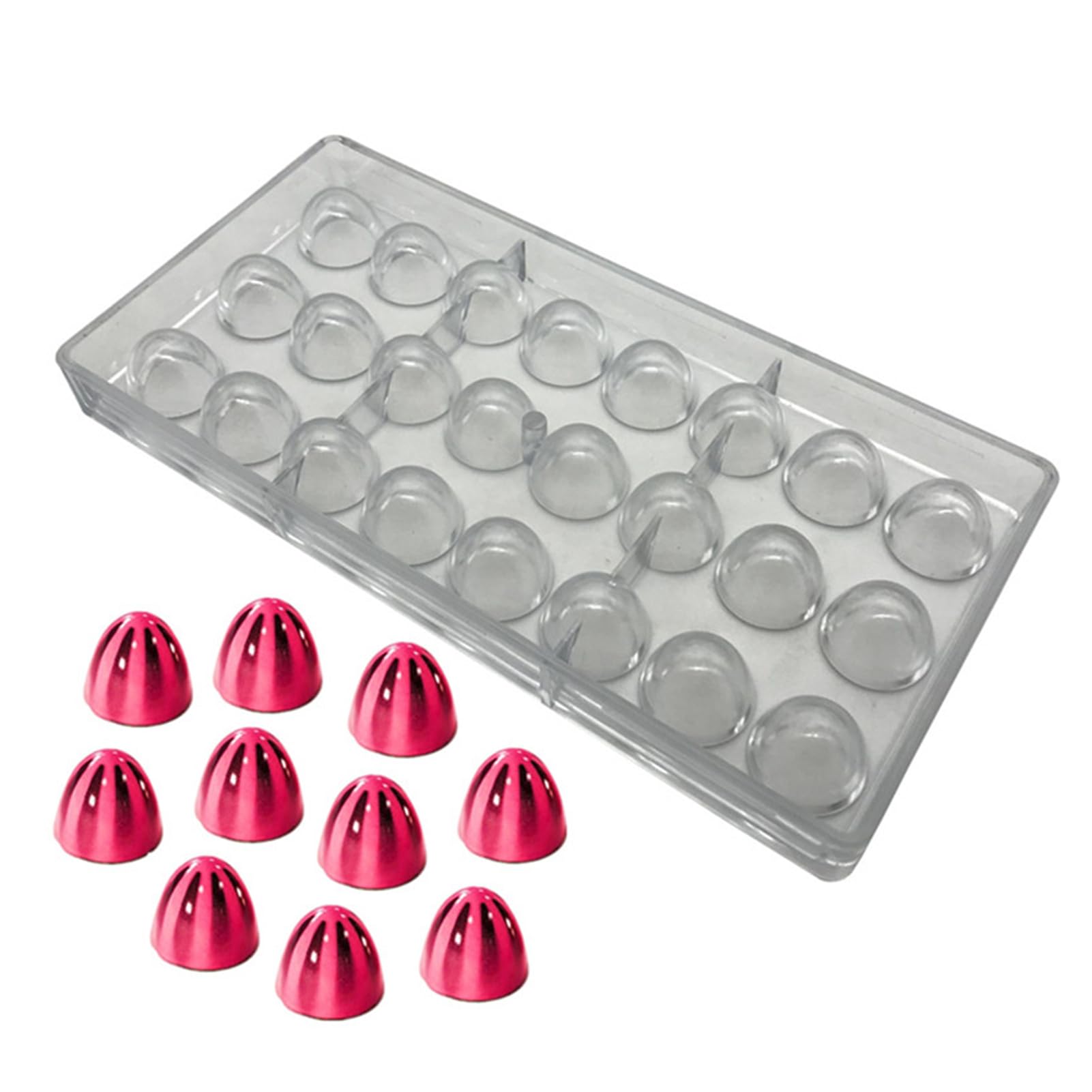 Polycarbonate Cone Chocolate Mold Half Egg Candy Mould Diy Poly-Carbonate Mold