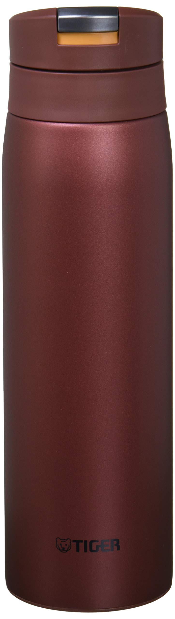 Tiger Mcx-A502Ro Sahara Mug, Stainless Steel Bottle, 16.9 Fl Oz (500 Ml), One-Touch, Lightweight, Red Oak