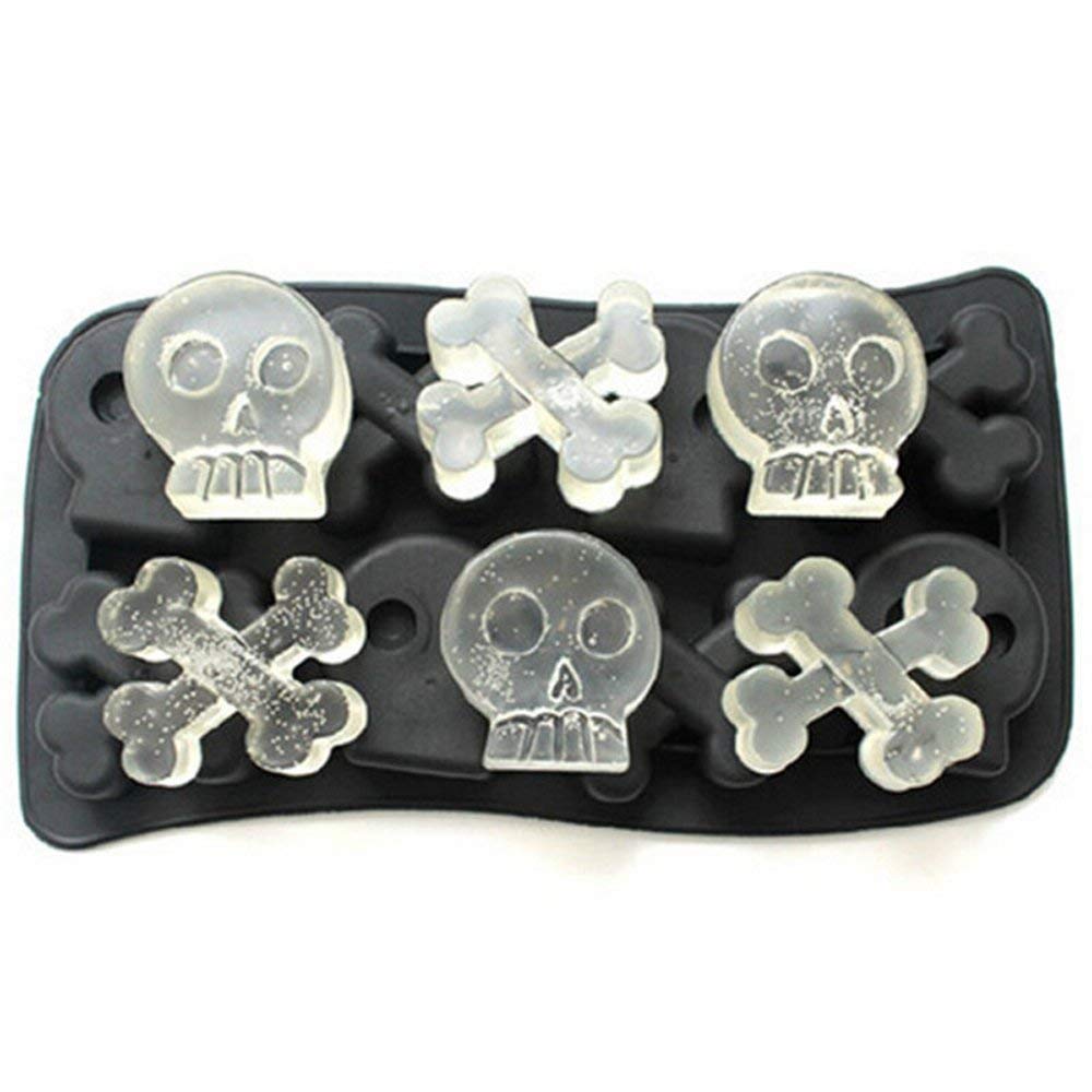 Set Of 3 Spooky Halloween Shaped Ice Cube Tray/Food Molds - Fun Scary Designs (3)