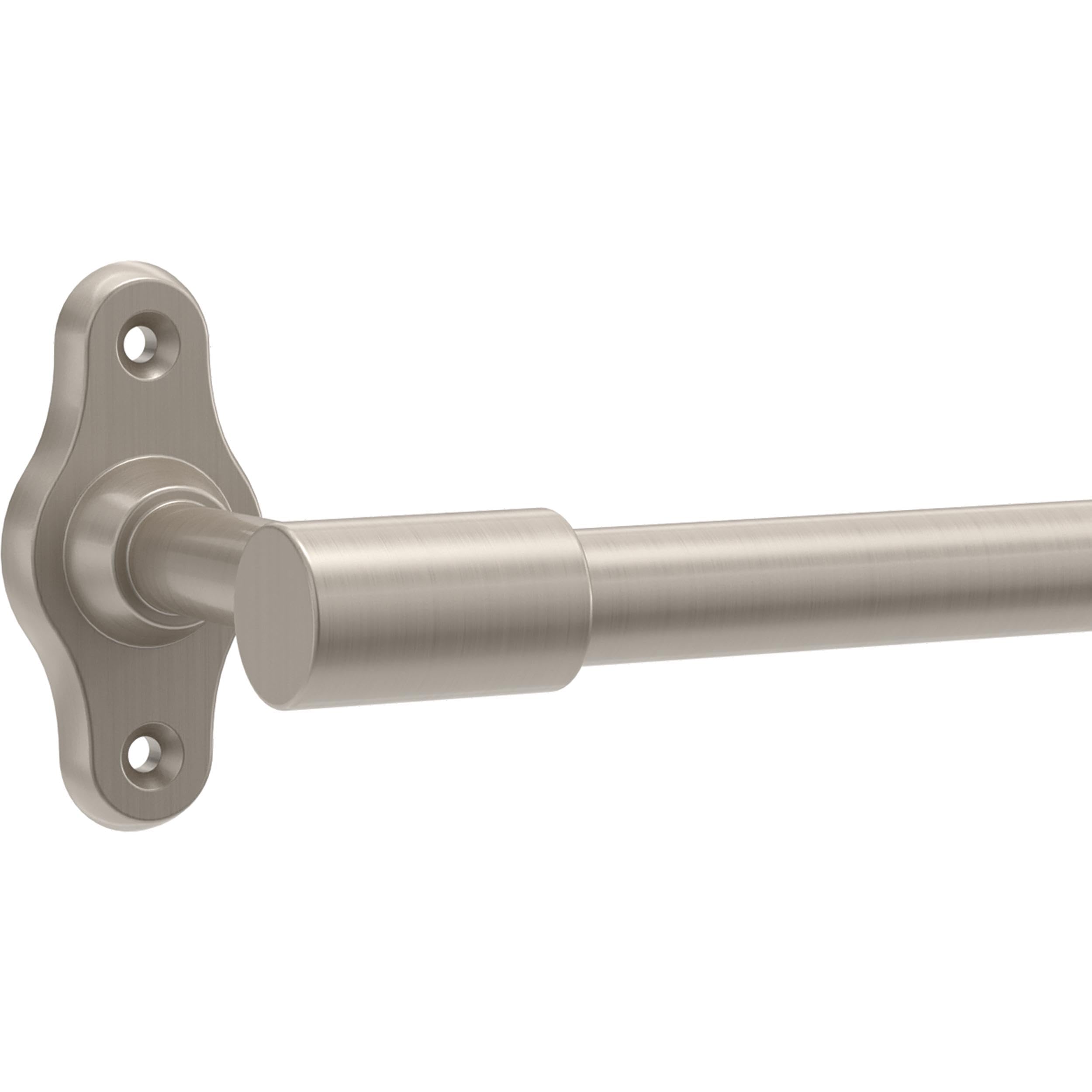 Franklin Brass Calloway (1-Pack) Toilet Paper Holder Satin Nickel Euro Tissue Roll Holder Single Post Toilet Tissue Holder Wall
