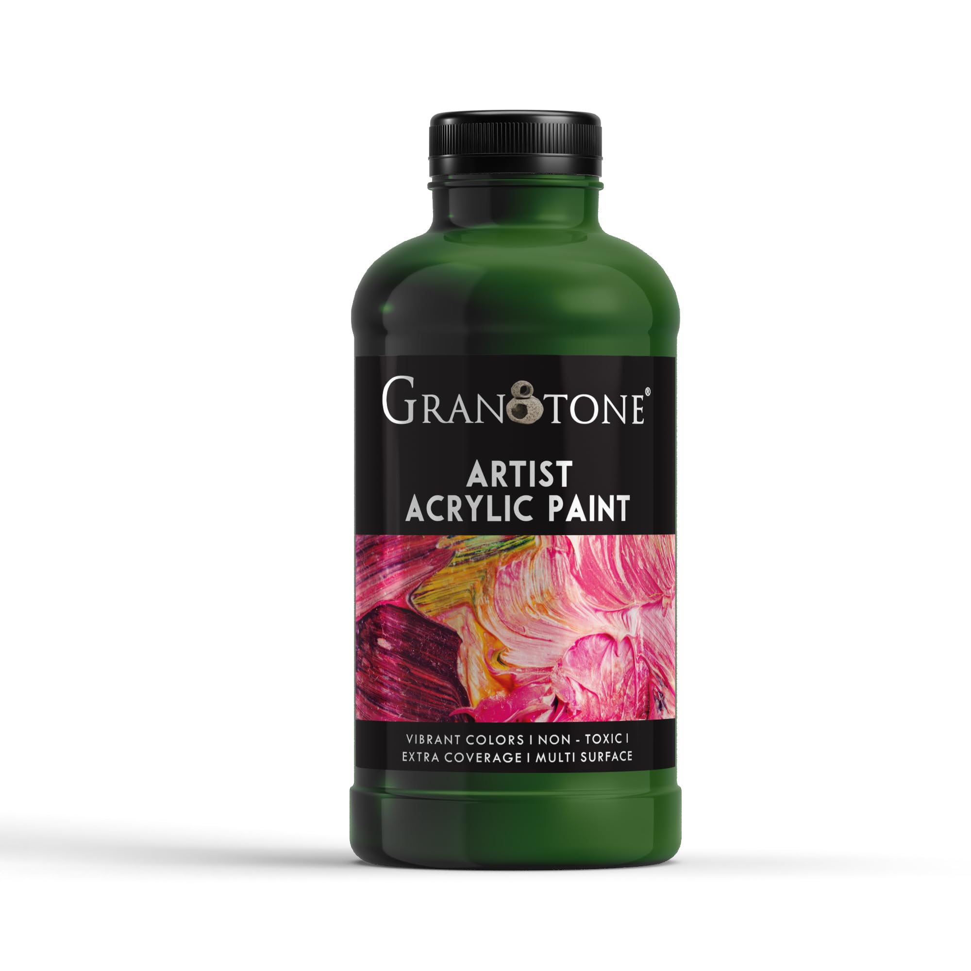 Granotone Acrylic Colour | 500 Ml (Sap Green) | Rich Pigment, Non-Cracking Art & Diy Paint | Suitable For Canvas, Wood, Leather,