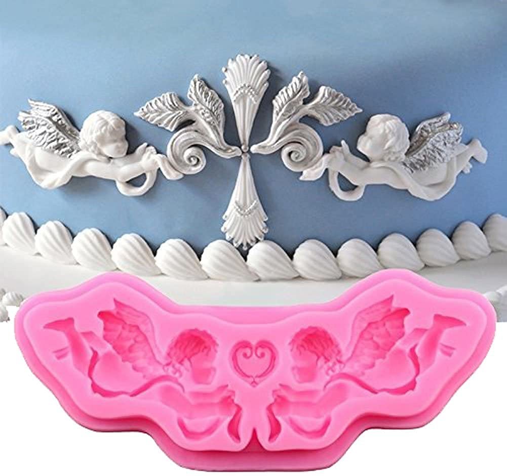 Cestony Mini Angel Baby Silicone Molds For Diy Cake Fondant Biscuit Cookies Sugar Pudding Chocolate Hard Candies Dessert Decor C