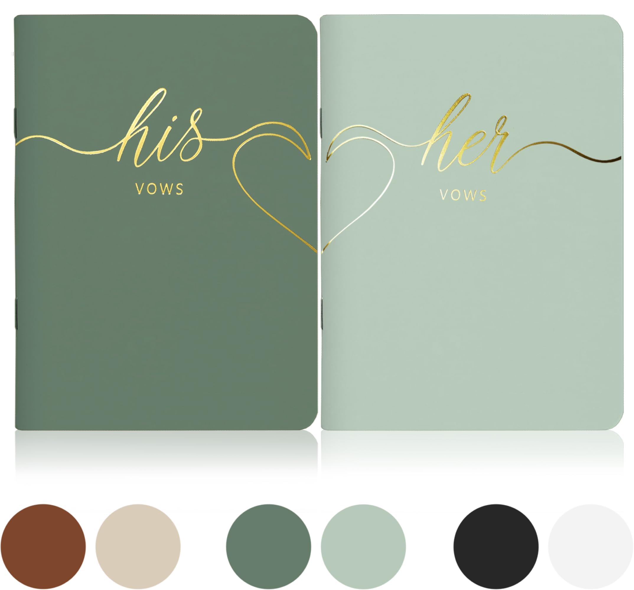 Lssh Gmbh Wedding Vow Books,Original Vow Books His And Hers,Perfect Wedding Essentials For Your Wedding Day,28 Pages,5.5'' X 4''
