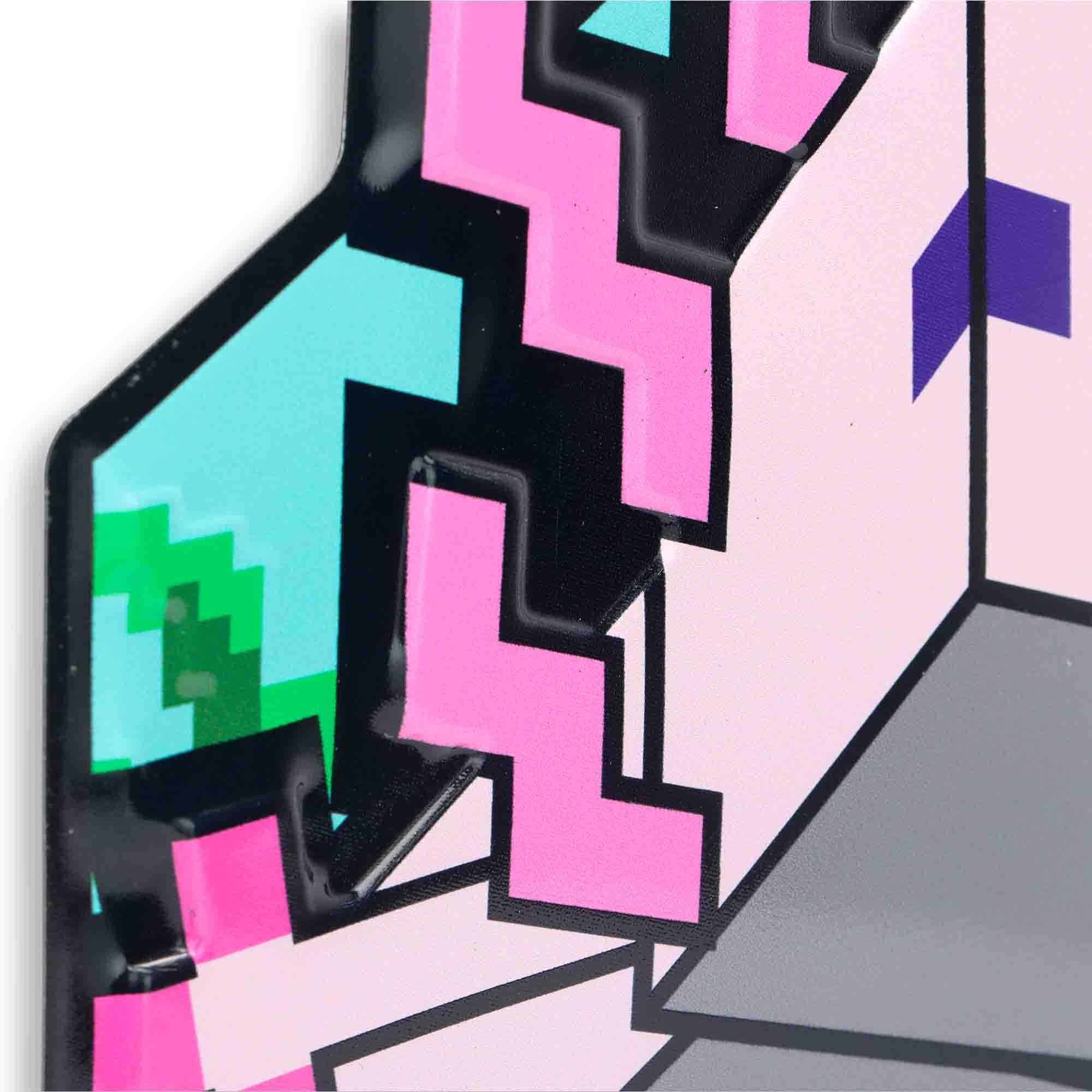 Open Road Brands Minecraft Axolotl Embossed Metal Sign - Fun Pink Axolotl Wall Art for Bedroom or Game Room