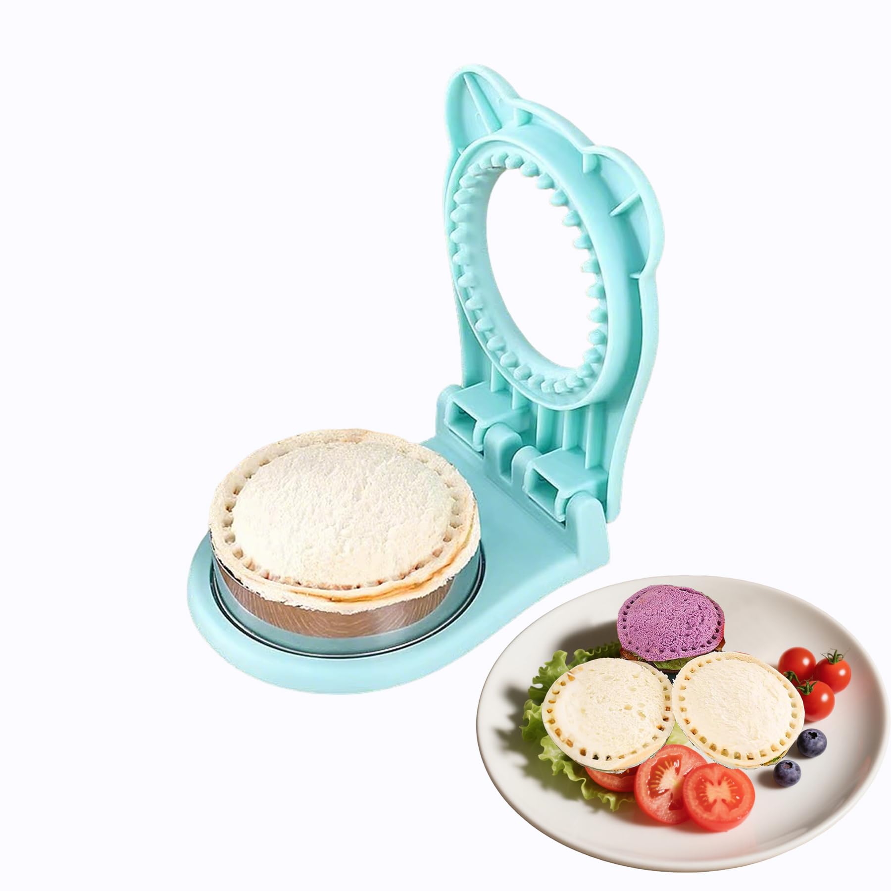 Sandwich Cutter and Sealer - Crustless Sandwich Maker & Cookie Cutters for Kids - Perfect for PB&J, Lunch Box, Bento Box, Bread,