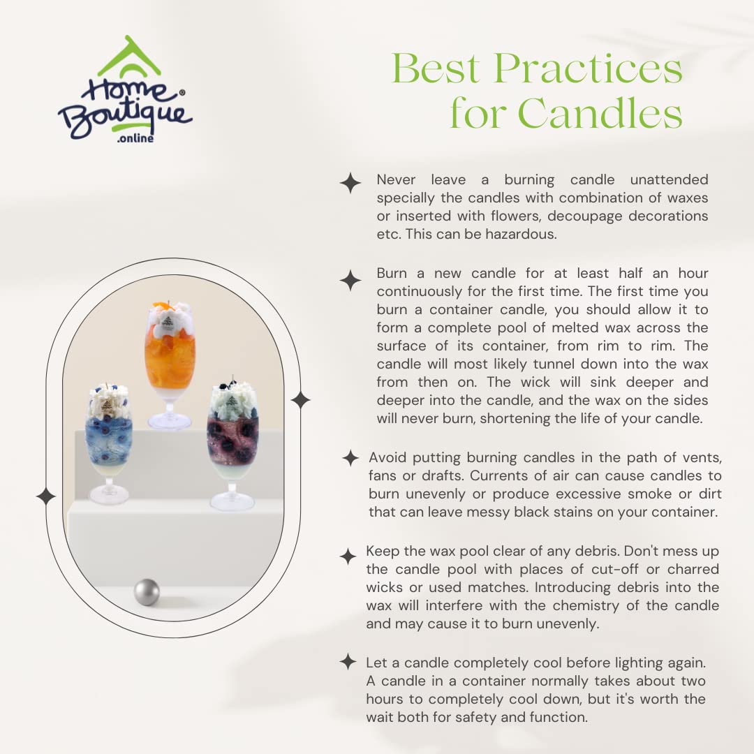 HOME BOUTIQUE Orange Slush Wax Blend Aroma Candle for Restaurant Bar and Home Decorative Candle with Burning time Upto 25 Hours