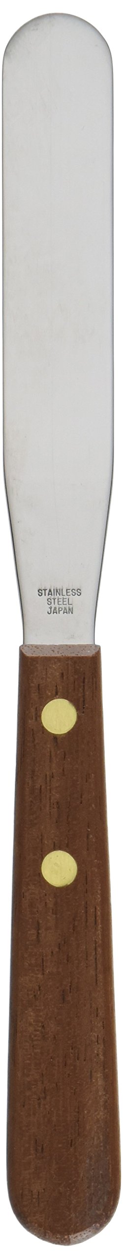 Ateco Small S/S 4-1/4'' Spatula W/ Wood Handle