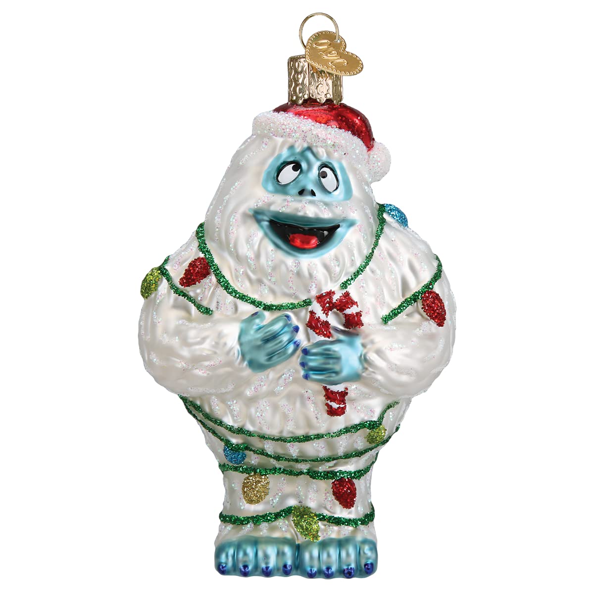 Old World Christmas Bumble (Rudolph The Red-Nosed Reindeer) Glass Blown Ornament for Christmas Tree, Handcrafted Holiday Decorat