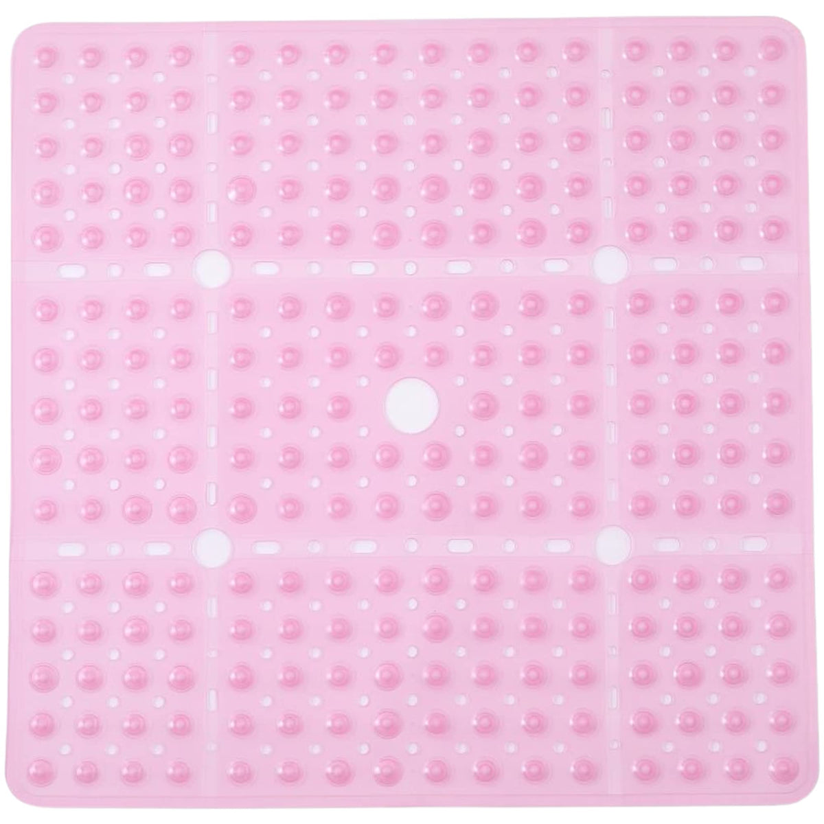 Enkosi Extra Large Shower Mat Non Slip - 27 X 27 Non Slip Shower Mats - Bathroom Shower Mat - Pink Shower Mat - Kids Shower Mat