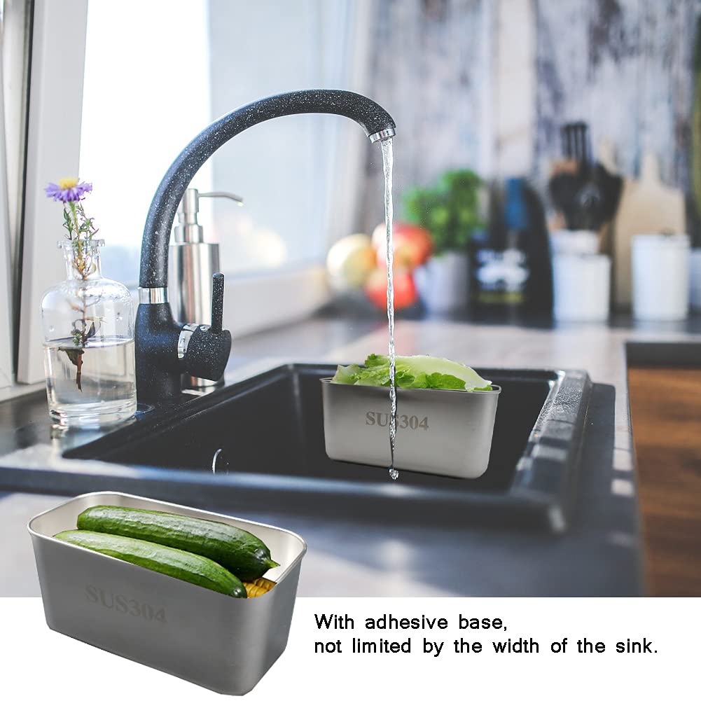 Stainless Steel Sink Strainer Kitchen Food Catcher Sink Strainer Basket For Filter Kitchen Waste And Wash Vegetables Fruits