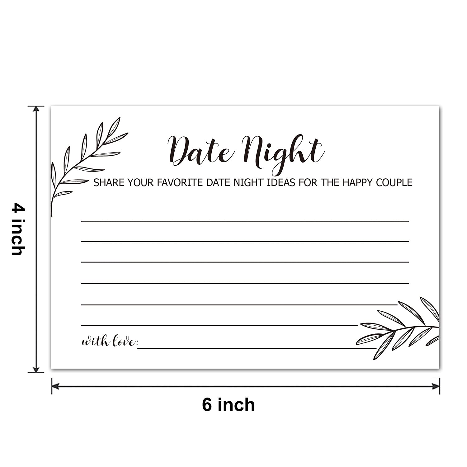 None Brand, Date Night Ideas Cards, 50 Cards, Perfect For The Bride And Groom, Husband, Wife, Boyfriend, Girlfriend, Anniversary