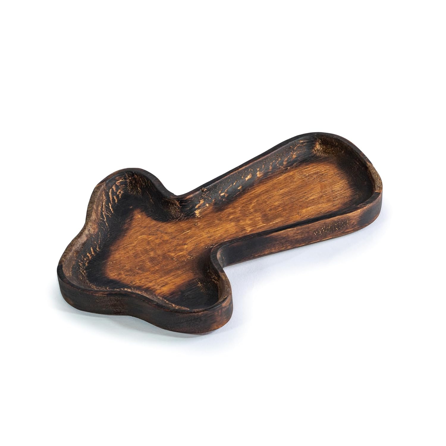 MushroomShaped Wooden Tray | Decorative Serving & Organising Tray For Home Dcor | 11.5X7.5X1 Inch
