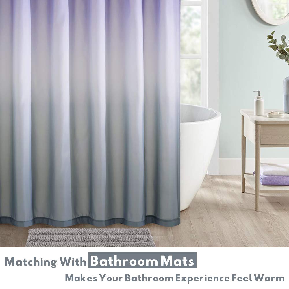 Kgorge Bath Shower Curtain Waterproof - Farmhouse Shower Curtains Liner Bathroom Privacy Morden Room Decor Office Hooks Included