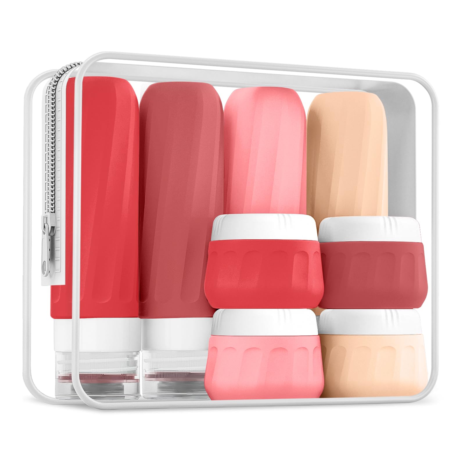 Mrsdry Travel Bottles For Toiletries 8 Pack, Travel Size Toiletries, Tsa Approved Travel Size Containers 3Oz, With Travel Essent