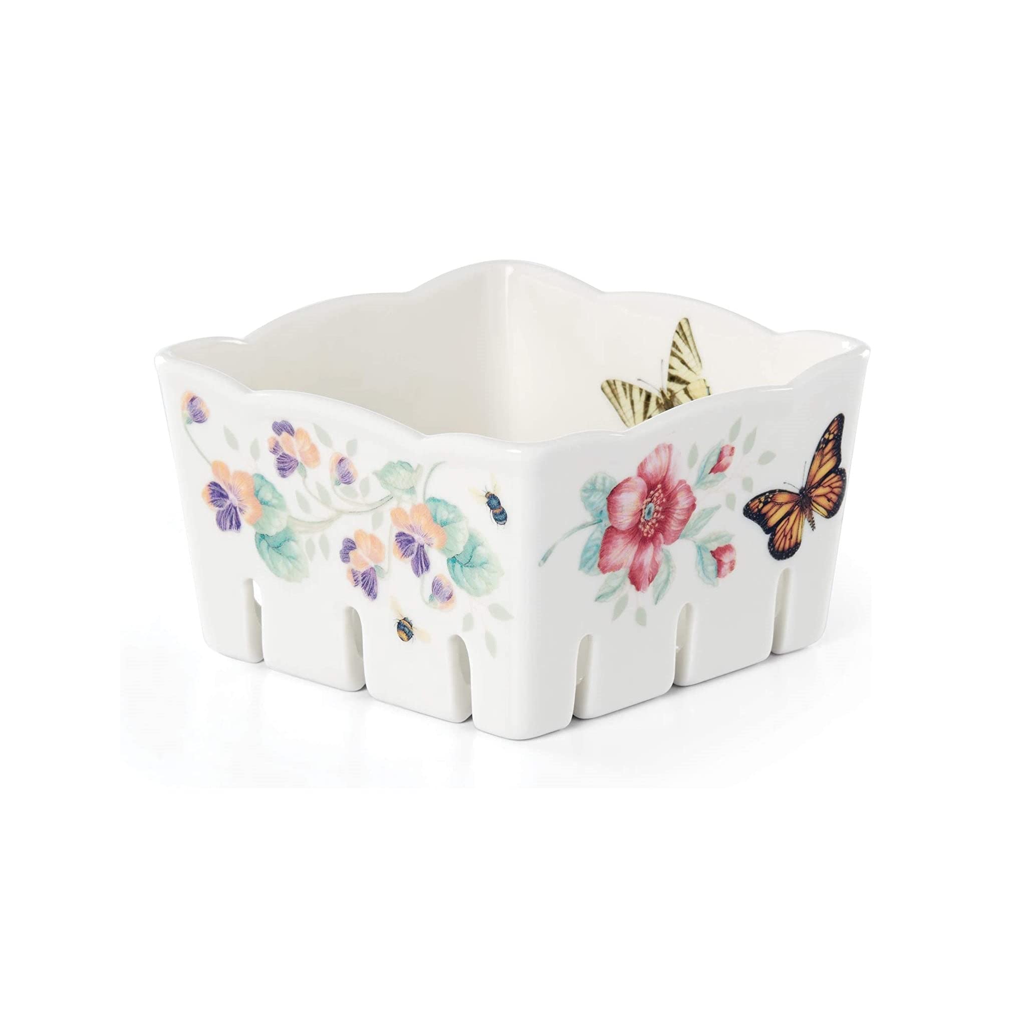 Lenox Butterfly Meadow Berry Bowl, 1.25 Lb, Multi