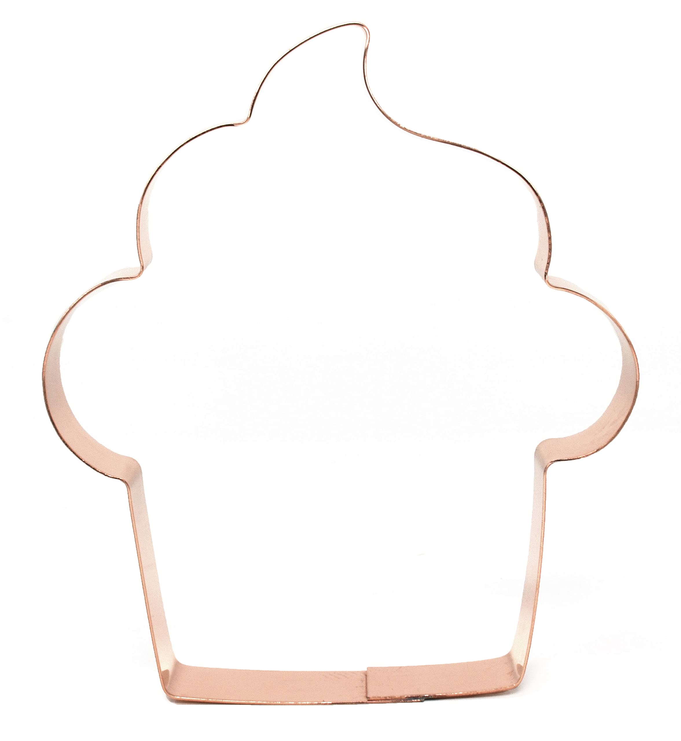 Large Simple Cupcake Copper Cookie Cutter