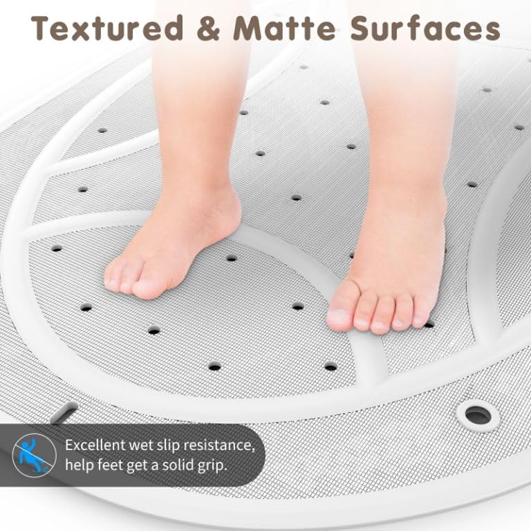 Baby Bath Mat Non Slip, Toddler Bath Mat, 30 * 18 Inch Bath Mat For Tub Non Slip Kids, Eco Friendly Rubber No Chemical Smell, Su
