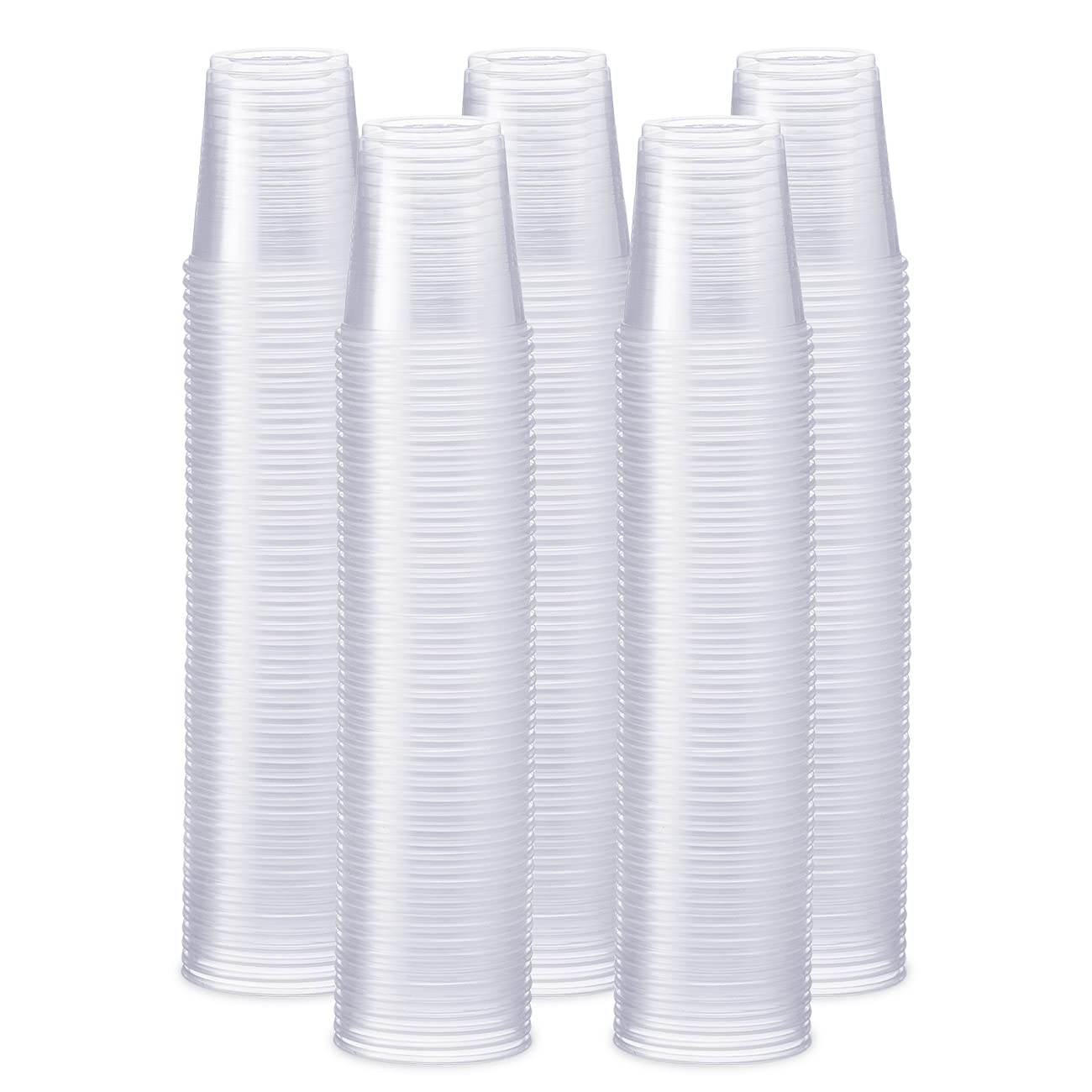 Comfy Package [3 oz.  500 Count Clear Disposable Plastic Cups  Small Disposable Bathroom, Medicine Polypropylene, and Mouthwas